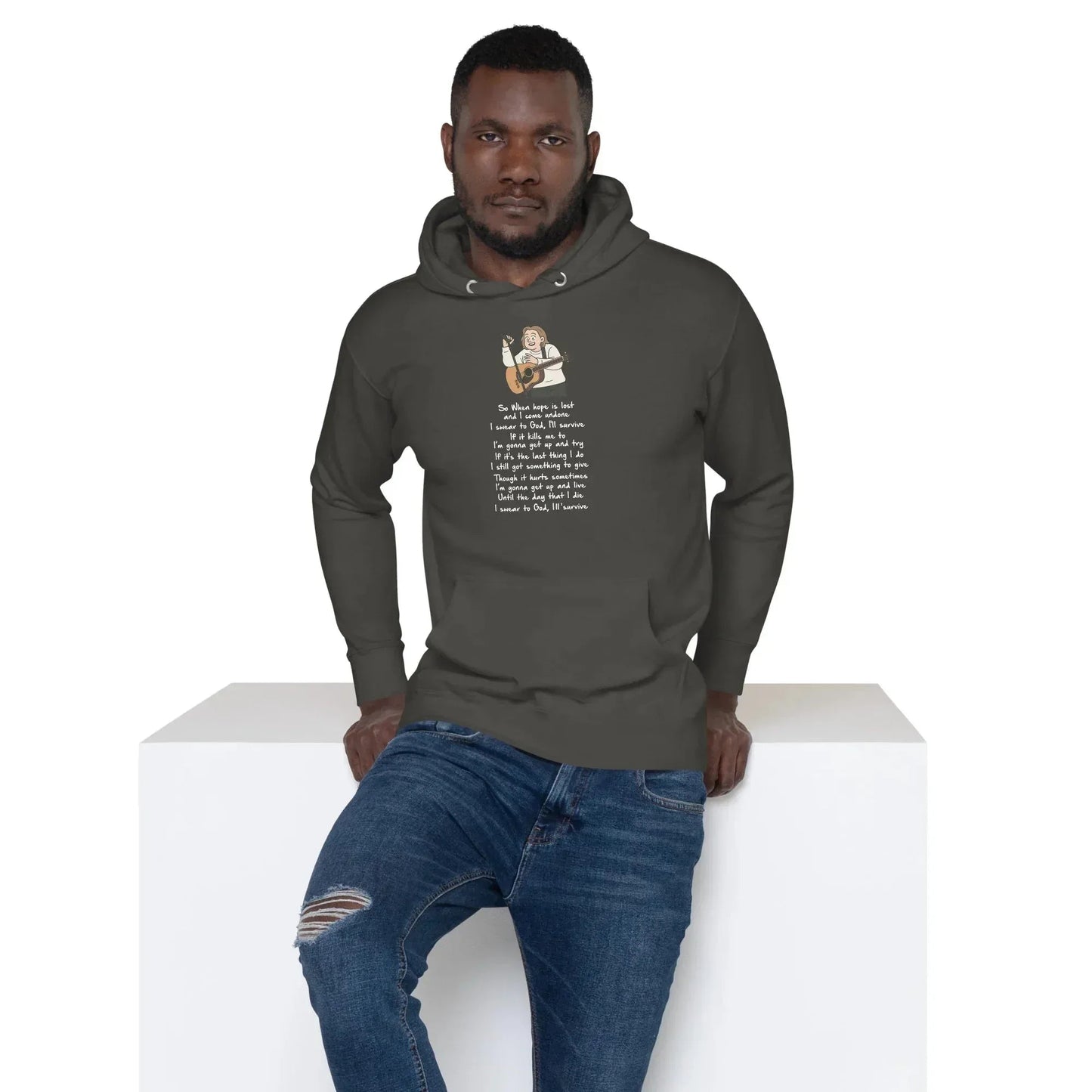 Lewis Capaldi Unisex Hoodie - Survive Lyrics | Fan Gift alcyone213k
