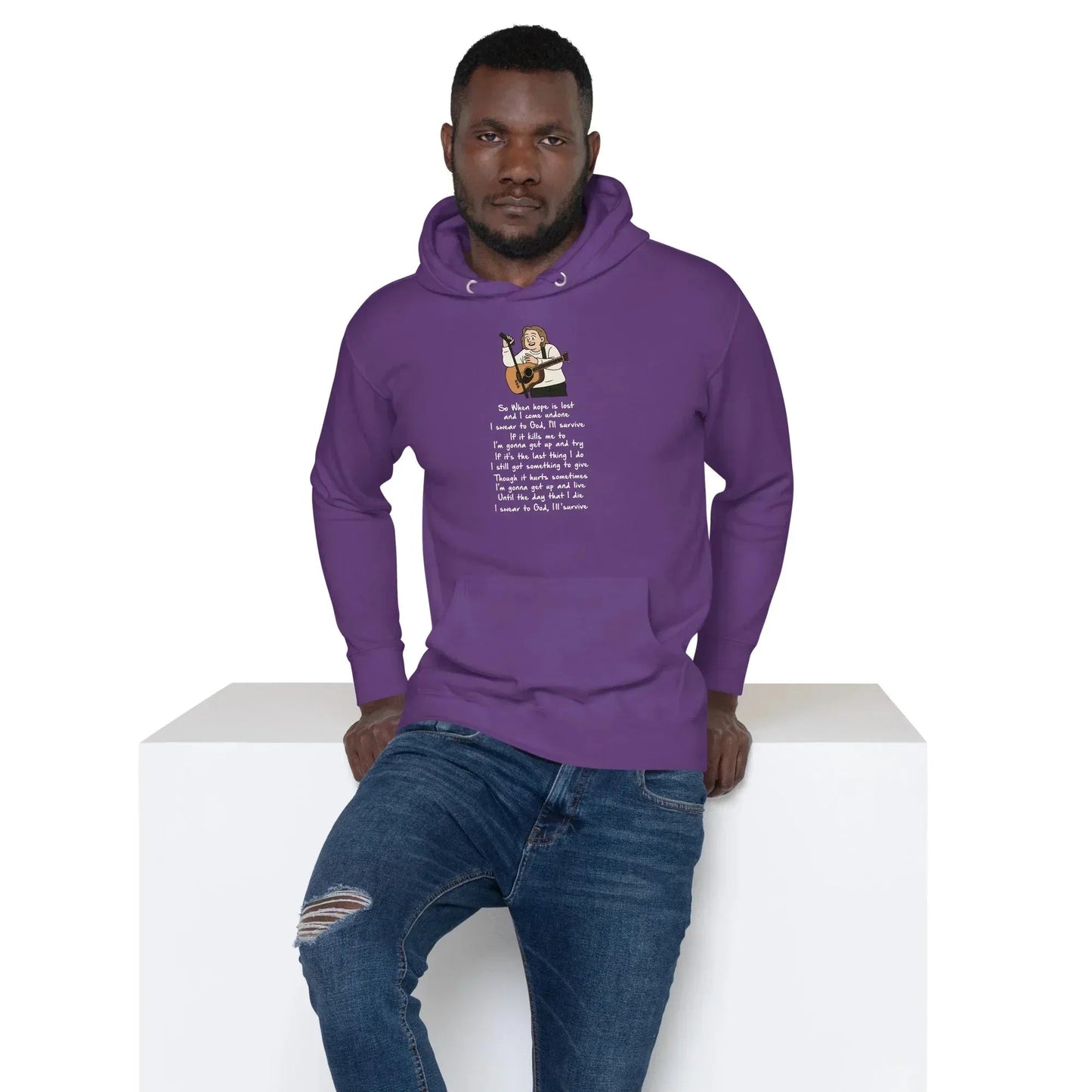 Lewis Capaldi Unisex Hoodie - Survive Lyrics | Fan Gift alcyone213k
