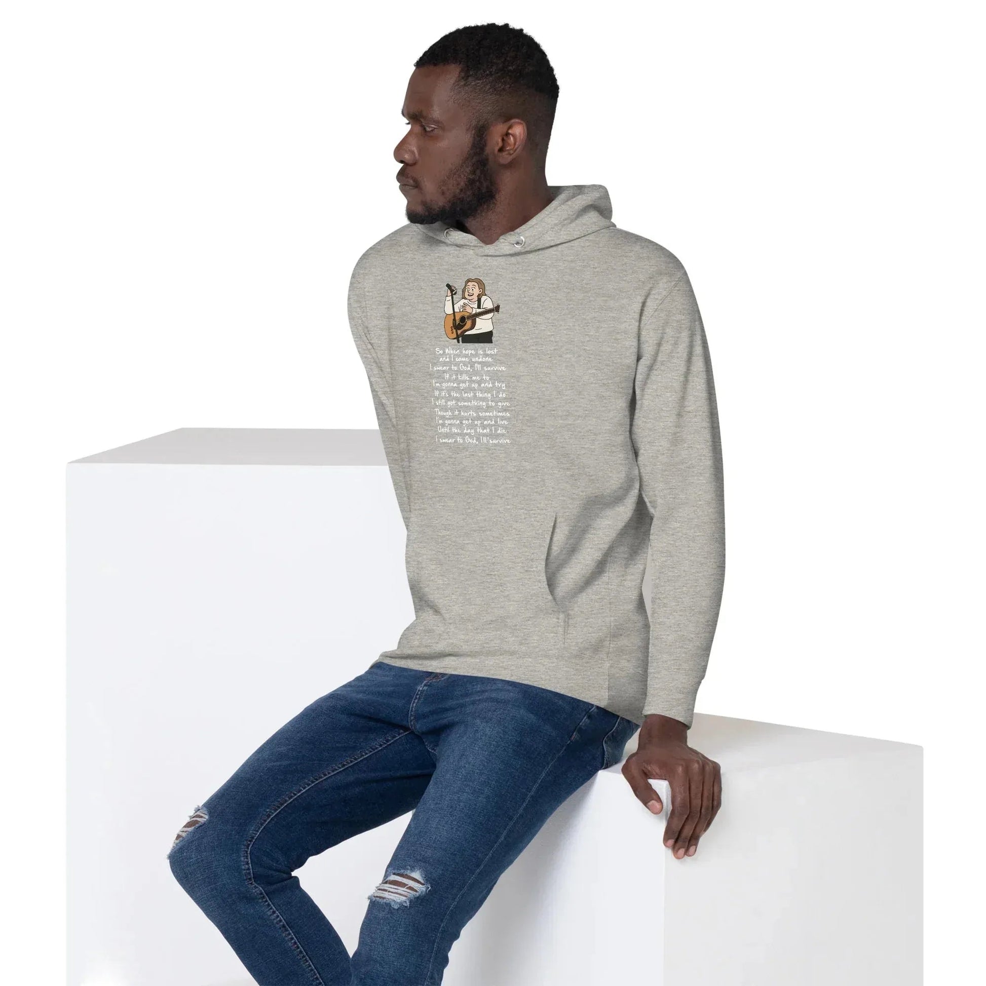 Lewis Capaldi Unisex Hoodie - Survive Lyrics | Fan Gift alcyone213k