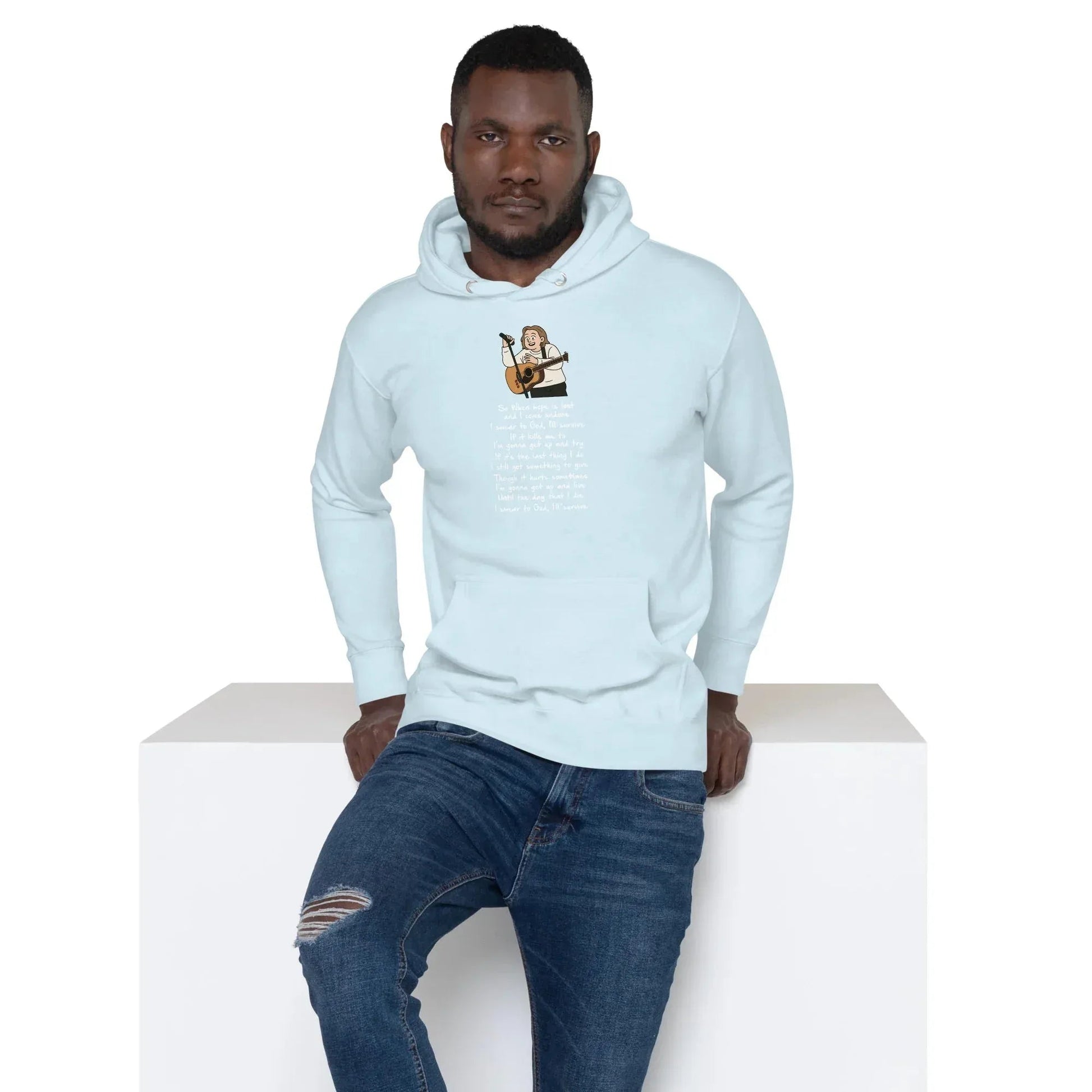 Lewis Capaldi Unisex Hoodie - Survive Lyrics | Fan Gift alcyone213k
