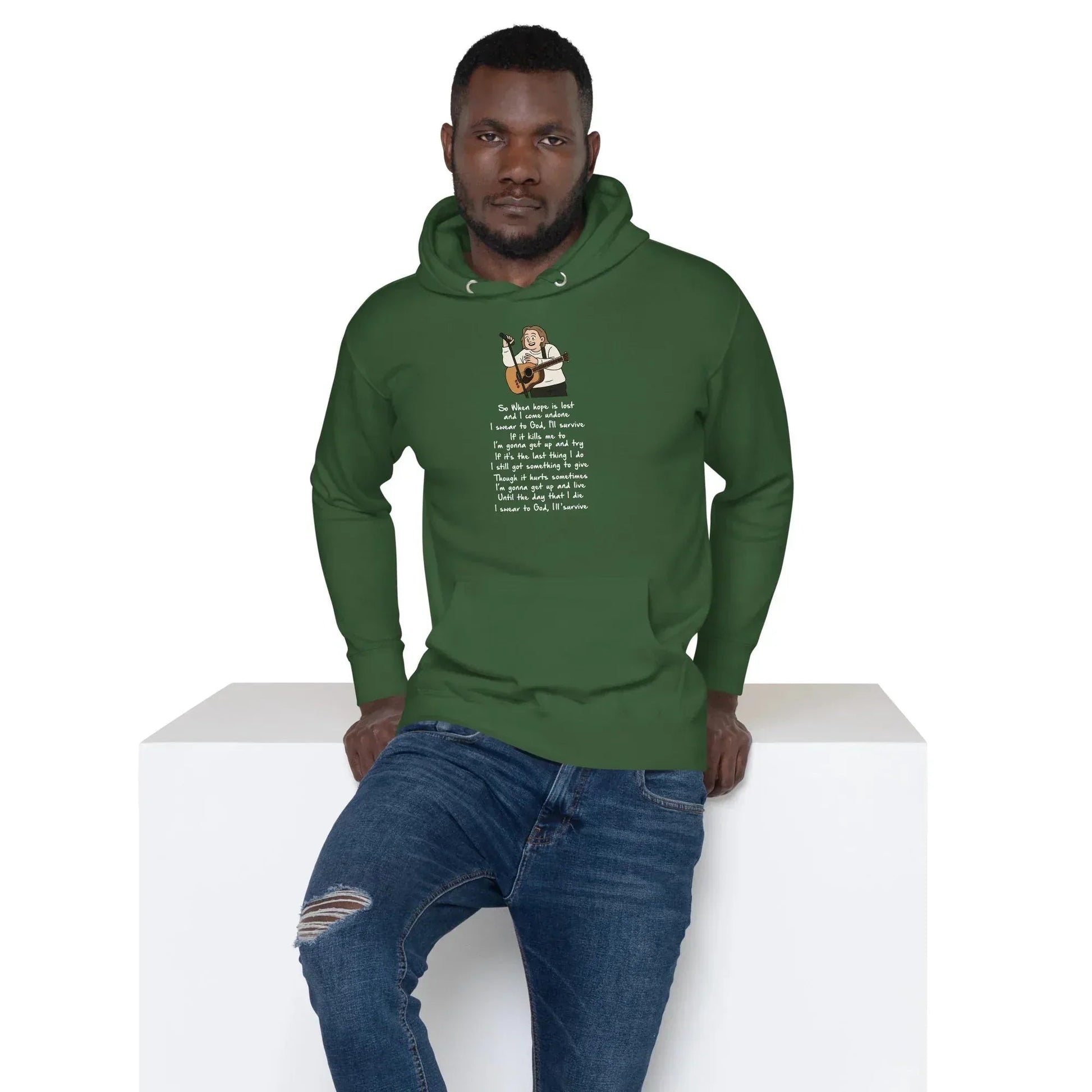 Lewis Capaldi Unisex Hoodie - Survive Lyrics | Fan Gift alcyone213k