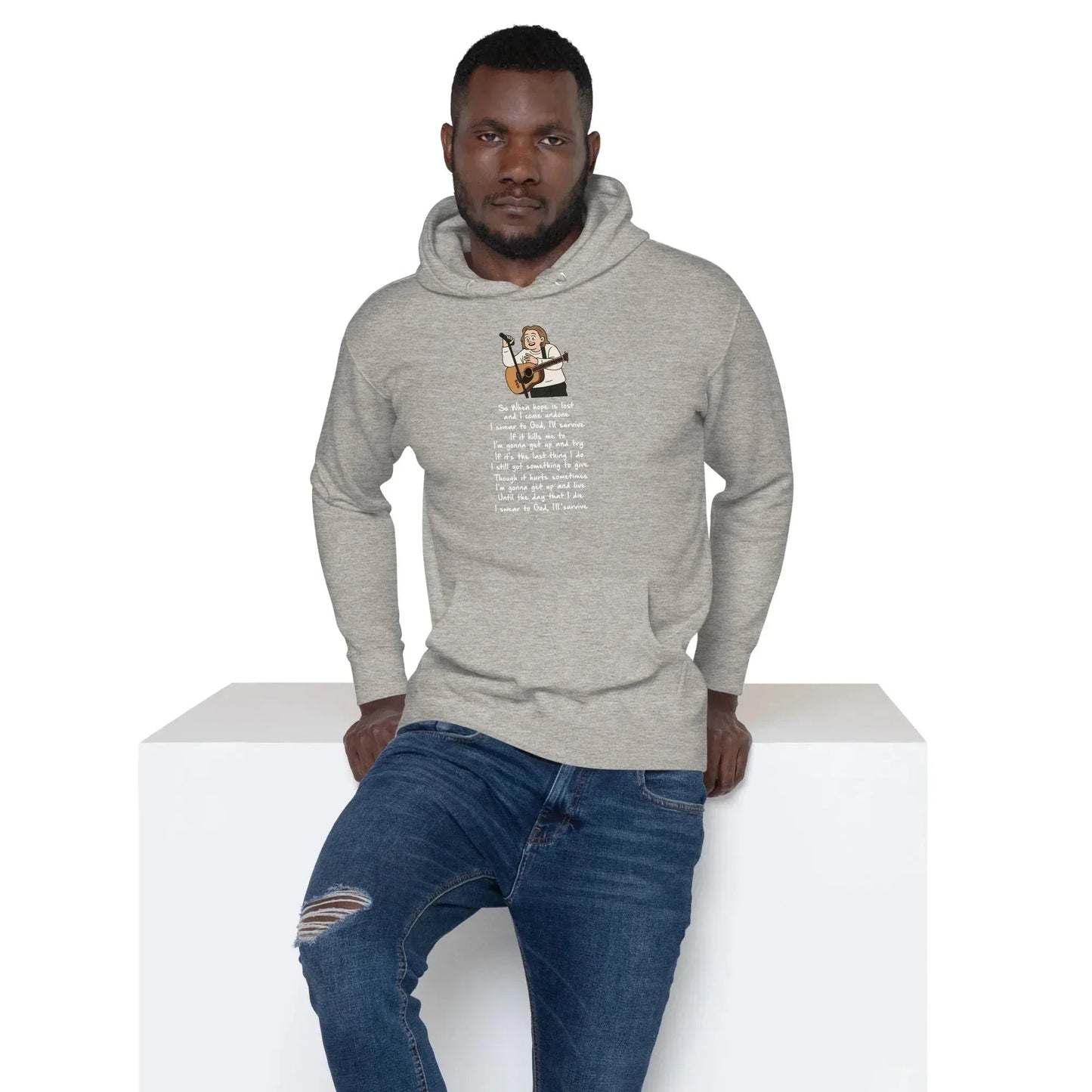 Lewis Capaldi Unisex Hoodie - Survive Lyrics | Fan Gift alcyone213k