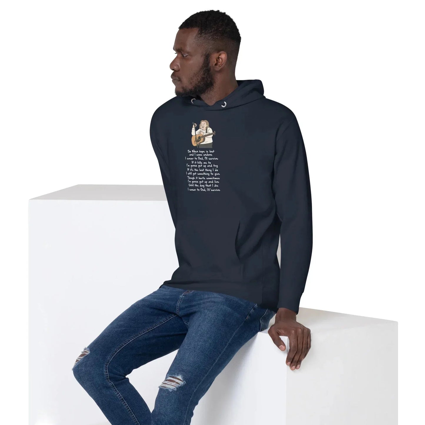 Lewis Capaldi Unisex Hoodie - Survive Lyrics | Fan Gift alcyone213k