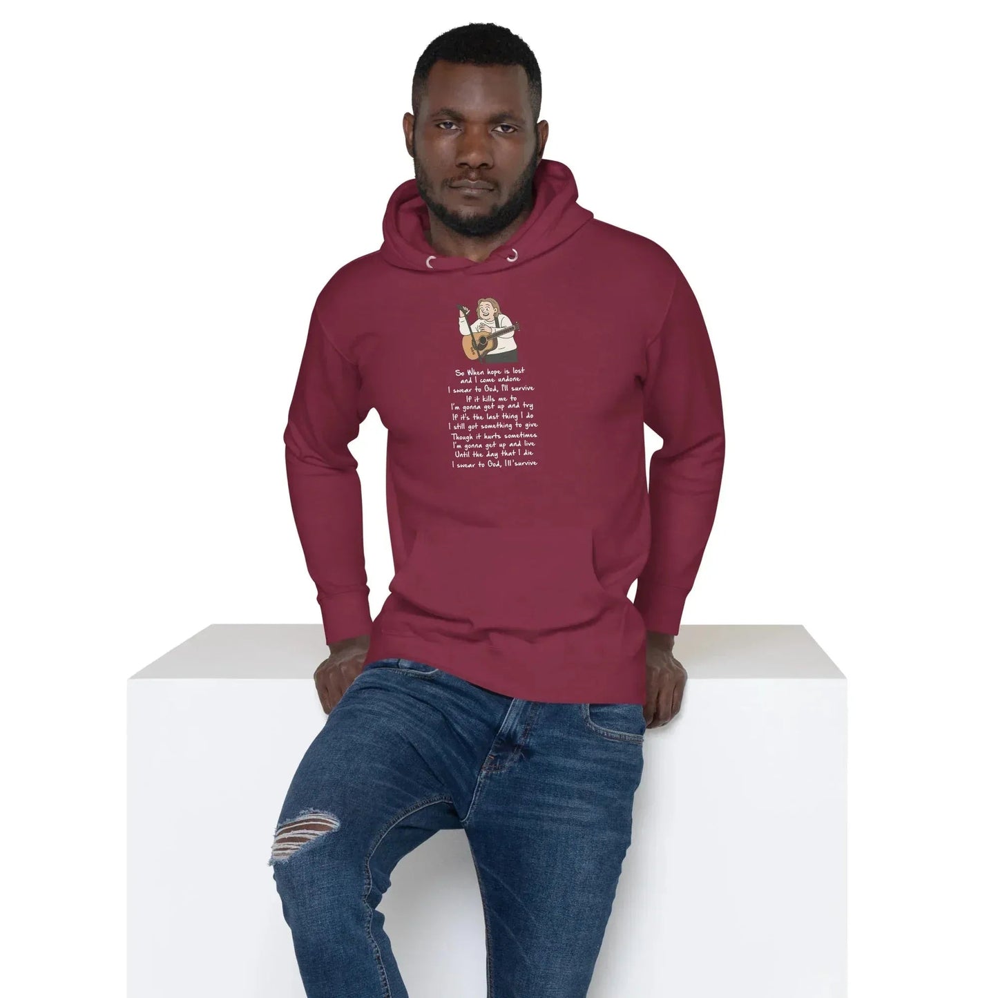 Lewis Capaldi Unisex Hoodie - Survive Lyrics | Fan Gift alcyone213k