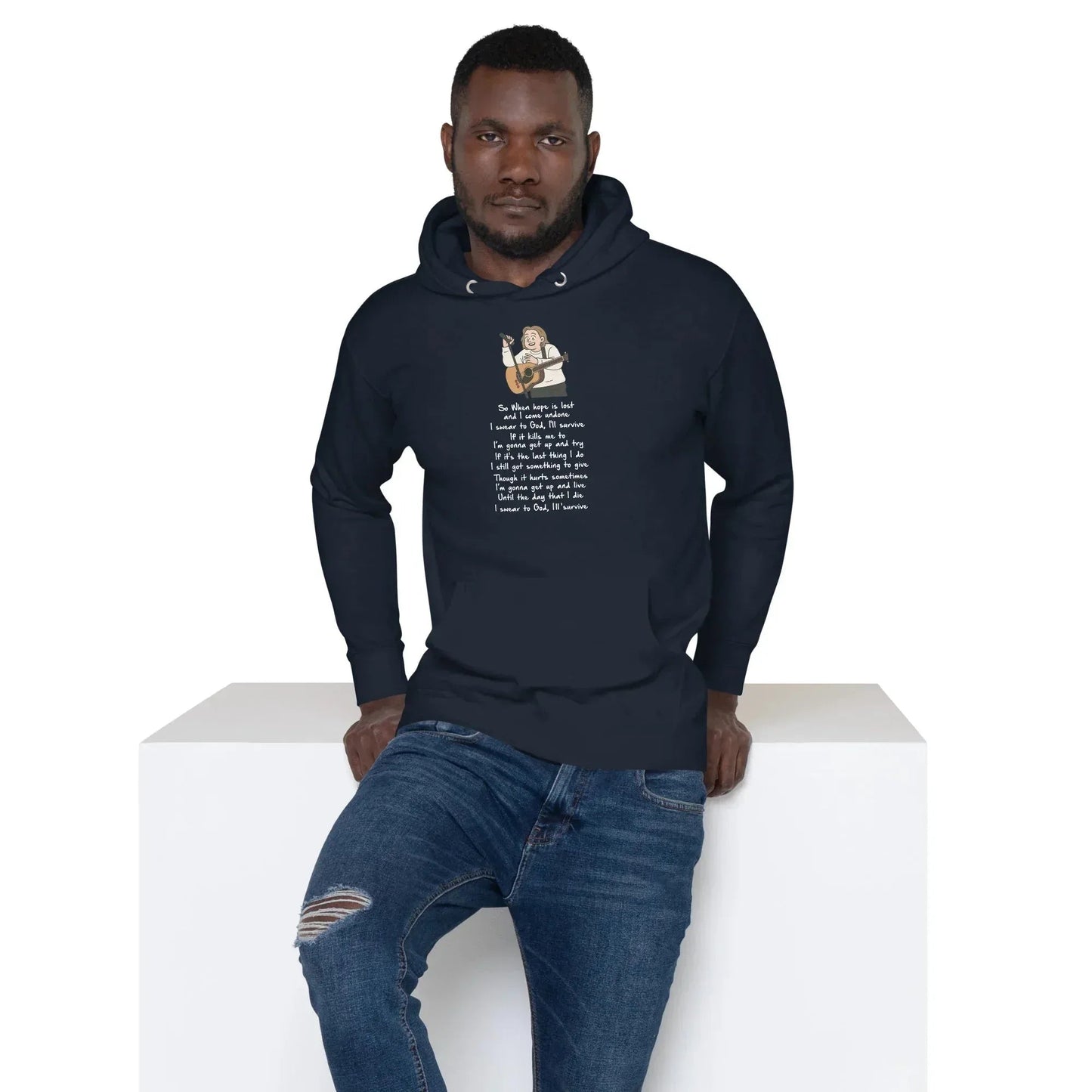 Lewis Capaldi Unisex Hoodie - Survive Lyrics | Fan Gift alcyone213k