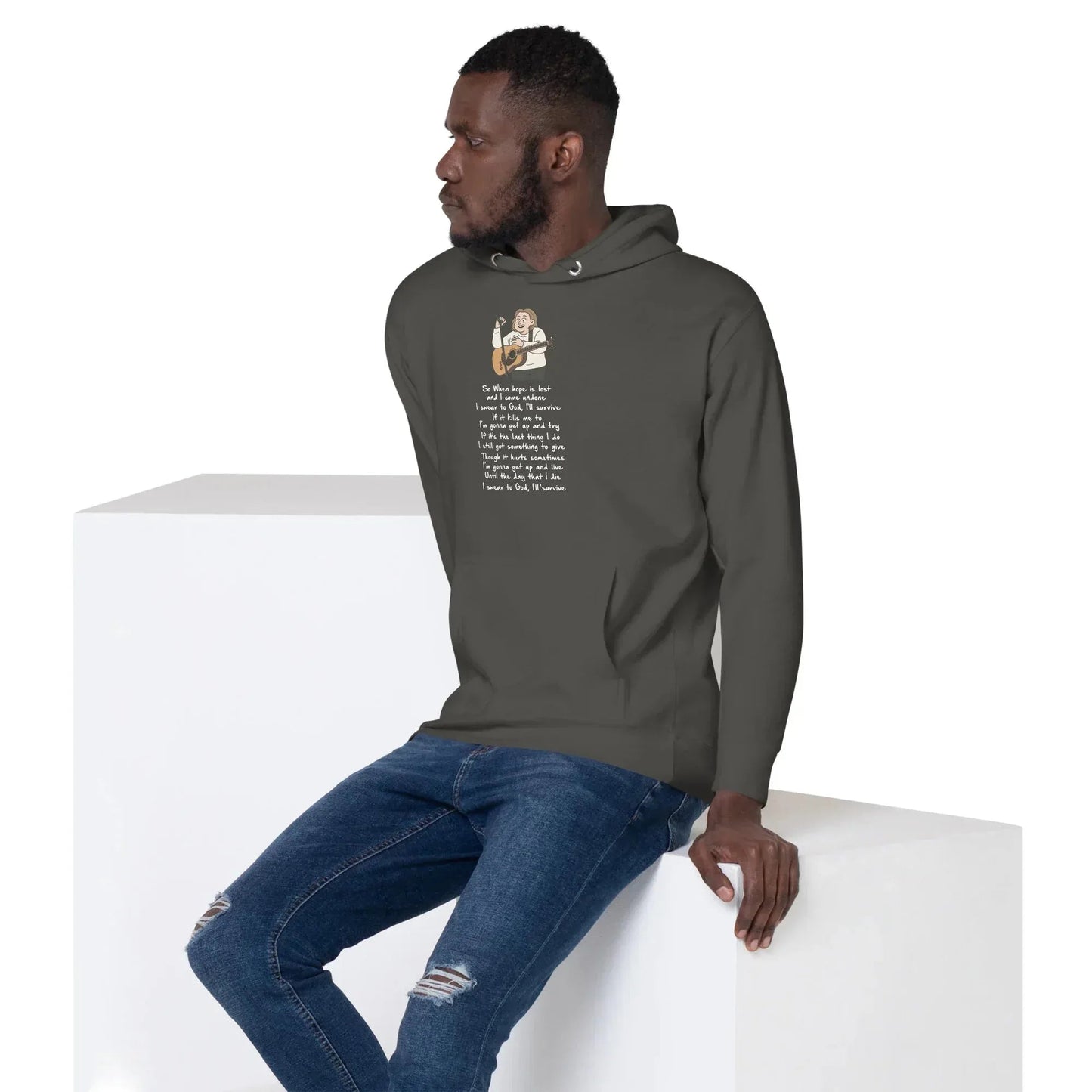 Lewis Capaldi Unisex Hoodie - Survive Lyrics | Fan Gift alcyone213k