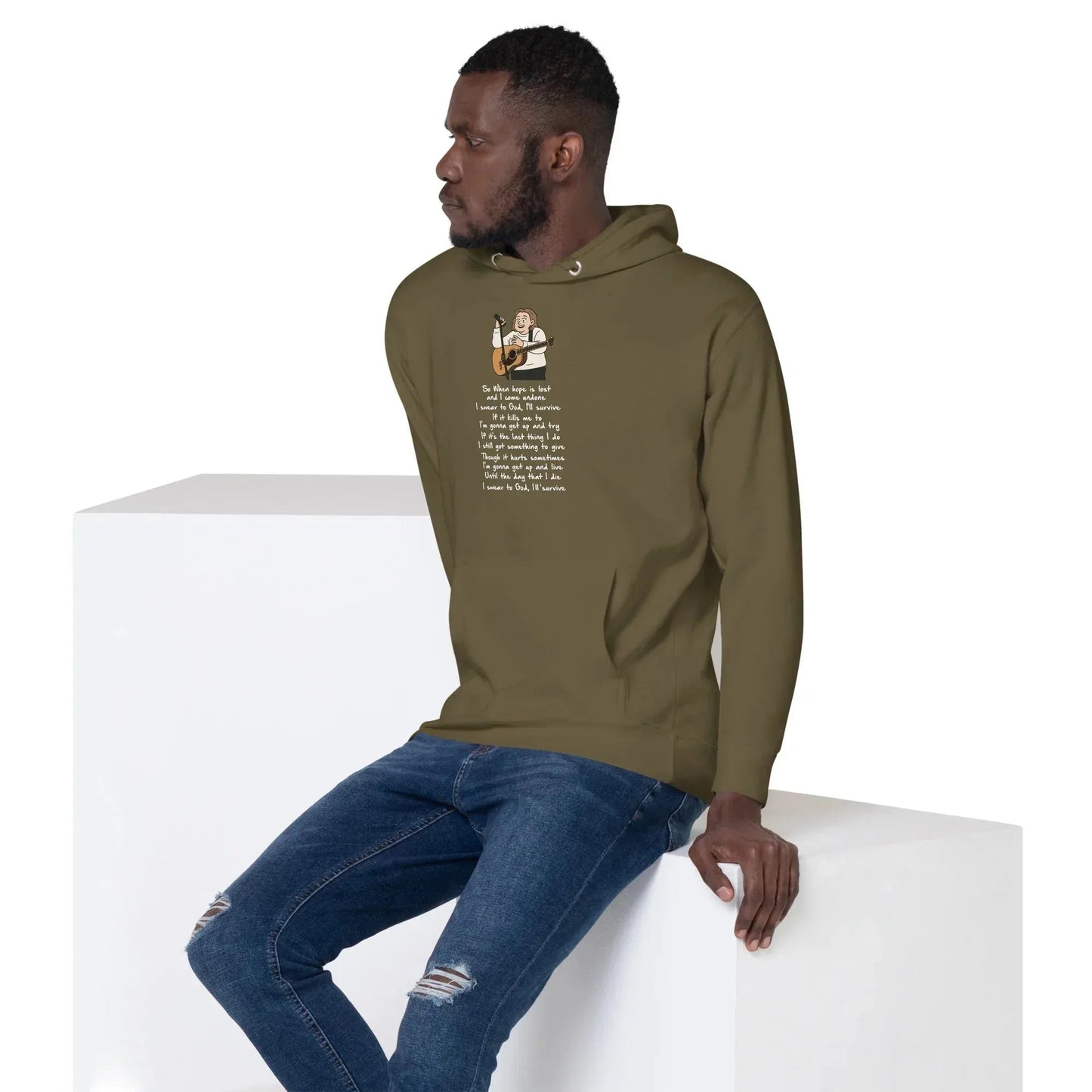Lewis Capaldi Unisex Hoodie - Survive Lyrics | Fan Gift alcyone213k