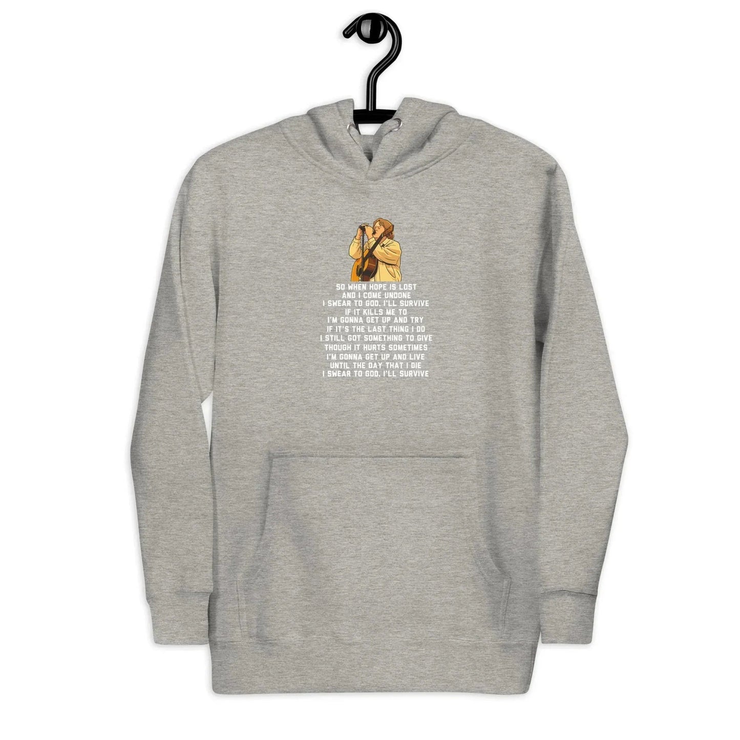 Lewis Capaldi Unisex Hoodie - "Survive" Lyrics Graphic Cotton Blend alcyone213k