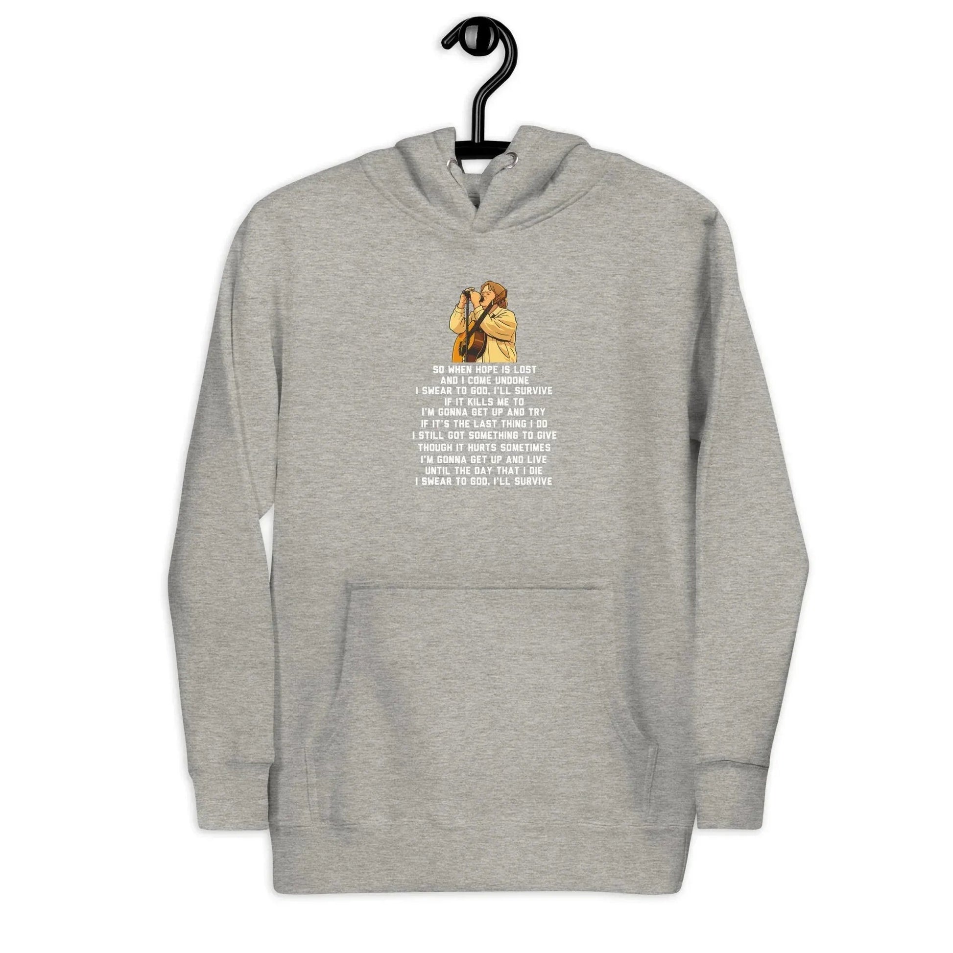 Lewis Capaldi Unisex Hoodie - "Survive" Lyrics Graphic Cotton Blend alcyone213k