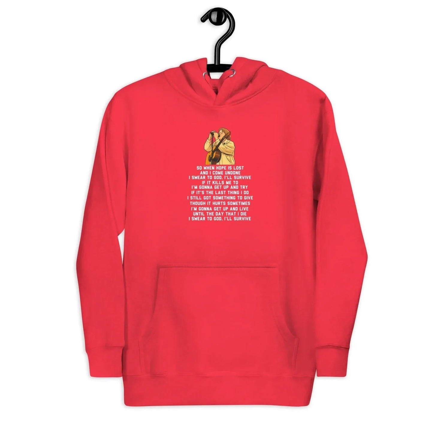 Lewis Capaldi Unisex Hoodie - "Survive" Lyrics Graphic Cotton Blend alcyone213k