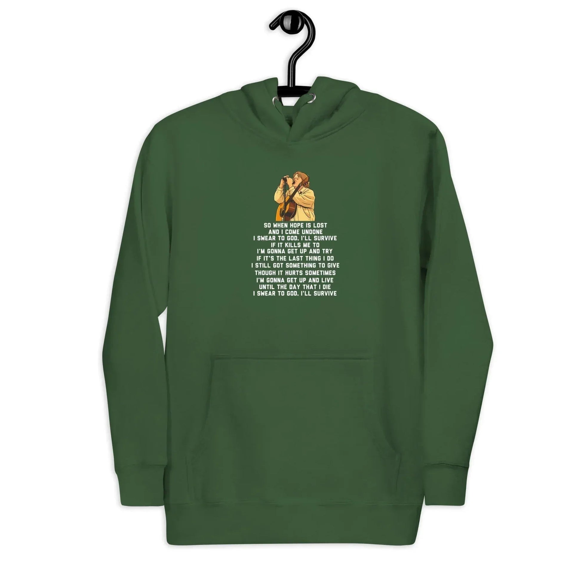 Lewis Capaldi Unisex Hoodie - "Survive" Lyrics Graphic Cotton Blend alcyone213k