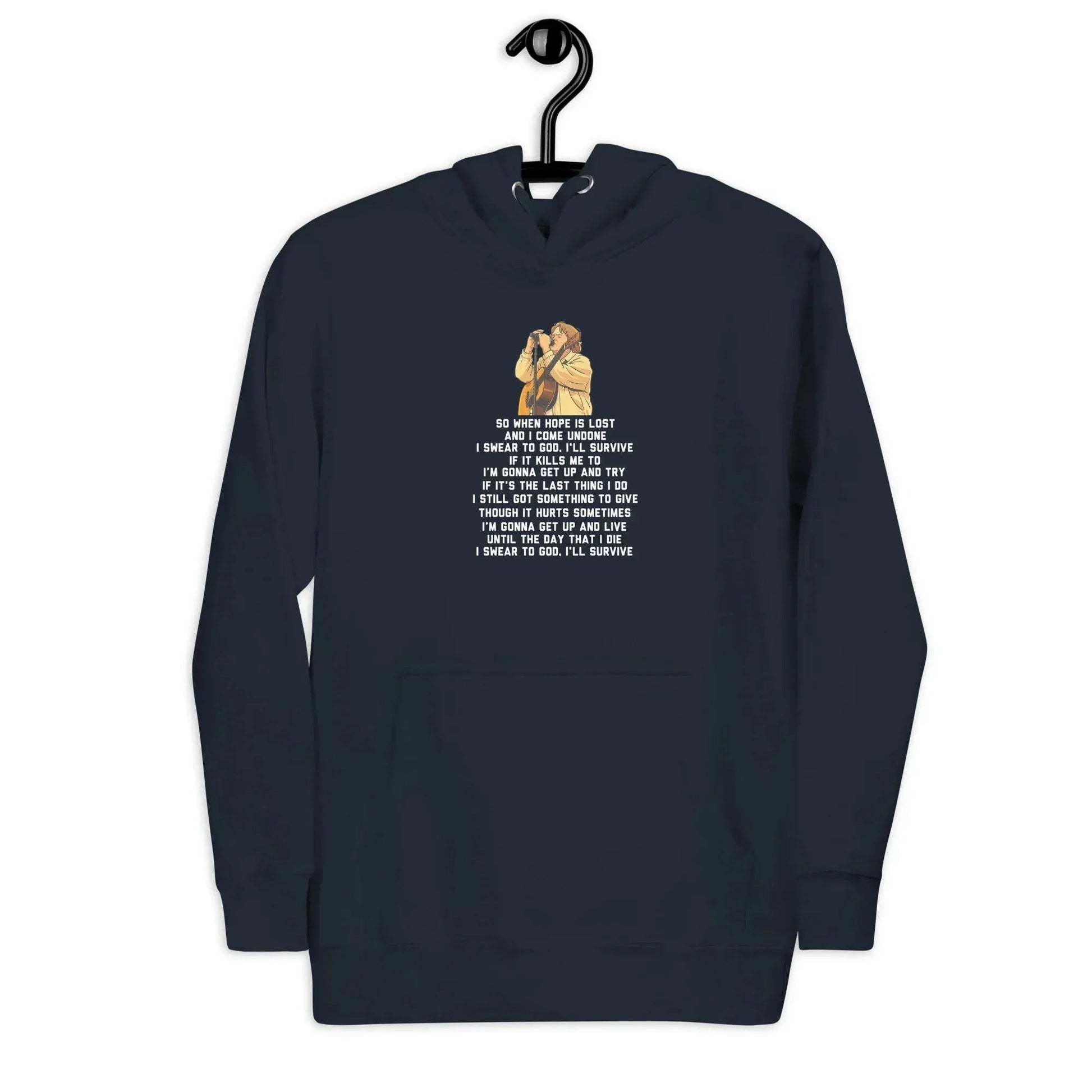 Lewis Capaldi Unisex Hoodie - "Survive" Lyrics Graphic Cotton Blend alcyone213k