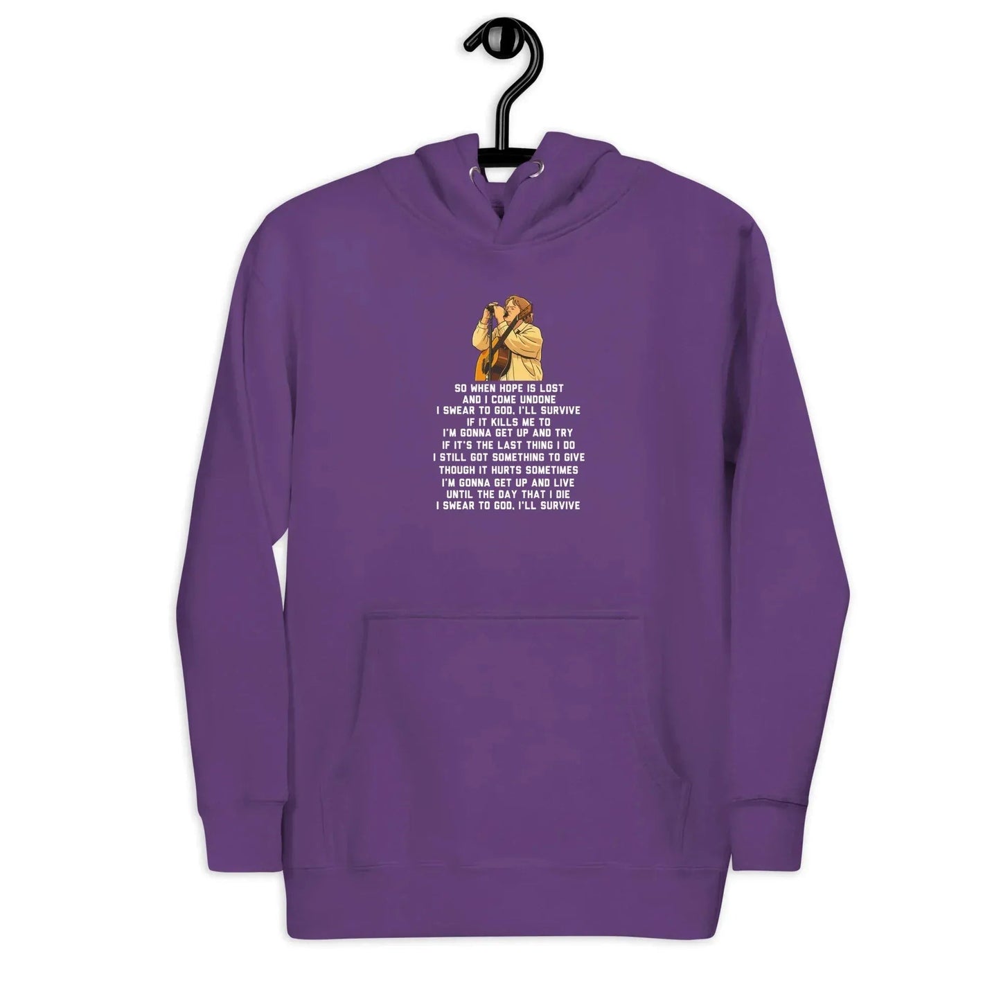 Lewis Capaldi Unisex Hoodie - "Survive" Lyrics Graphic Cotton Blend alcyone213k