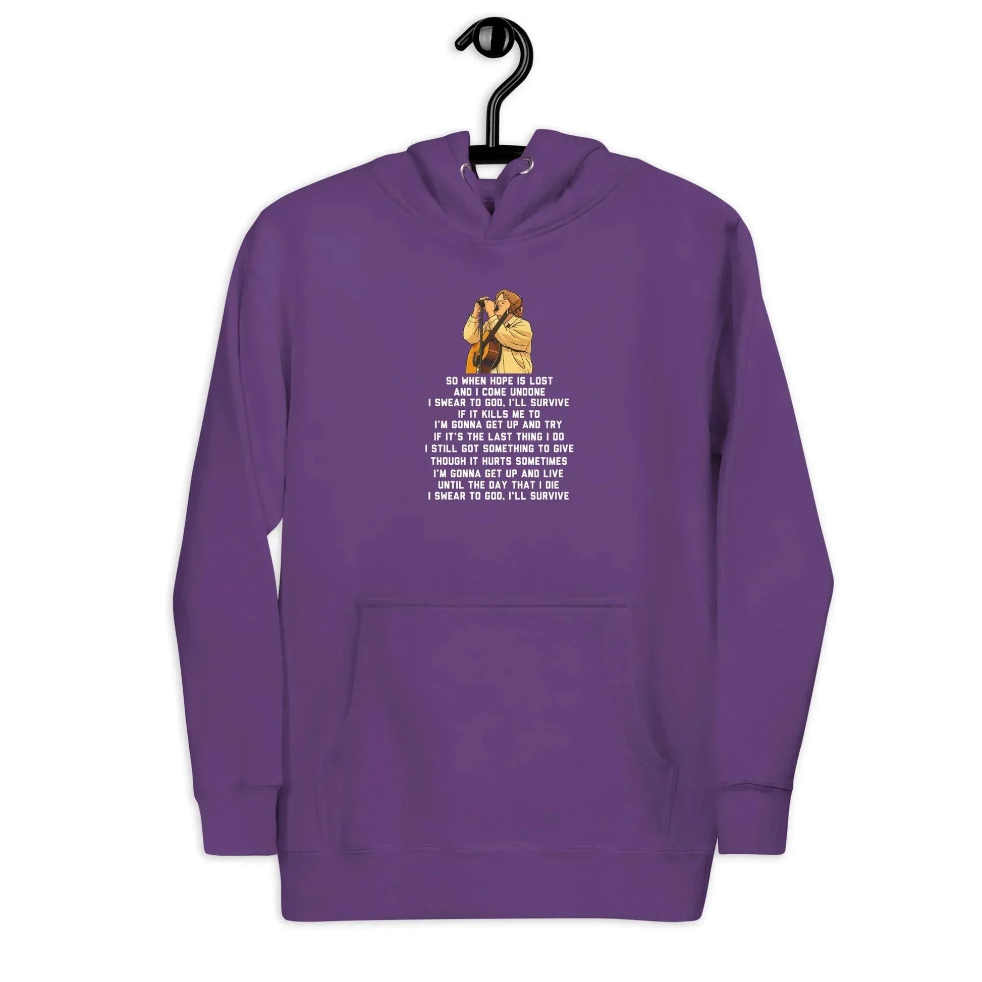 Lewis Capaldi Unisex Hoodie - "Survive" Lyrics Graphic Cotton Blend alcyone213k