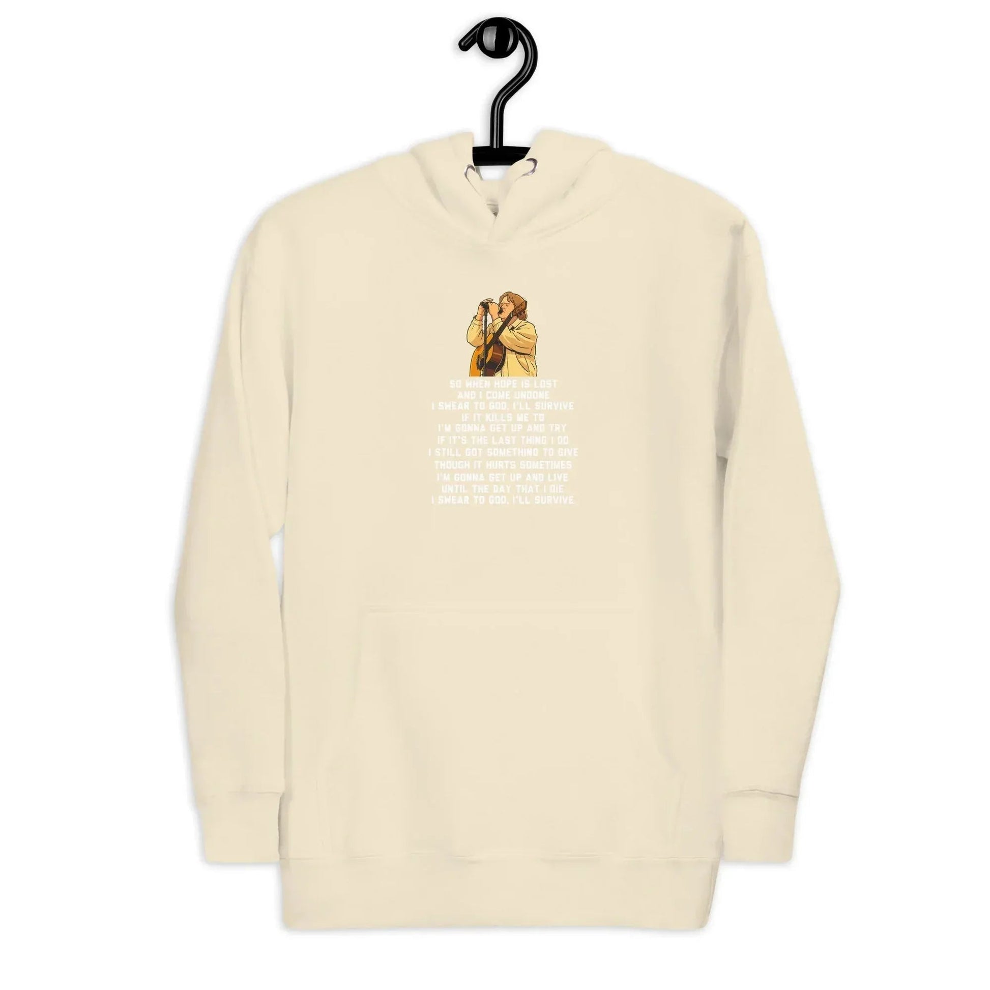 Lewis Capaldi Unisex Hoodie - "Survive" Lyrics Graphic Cotton Blend alcyone213k