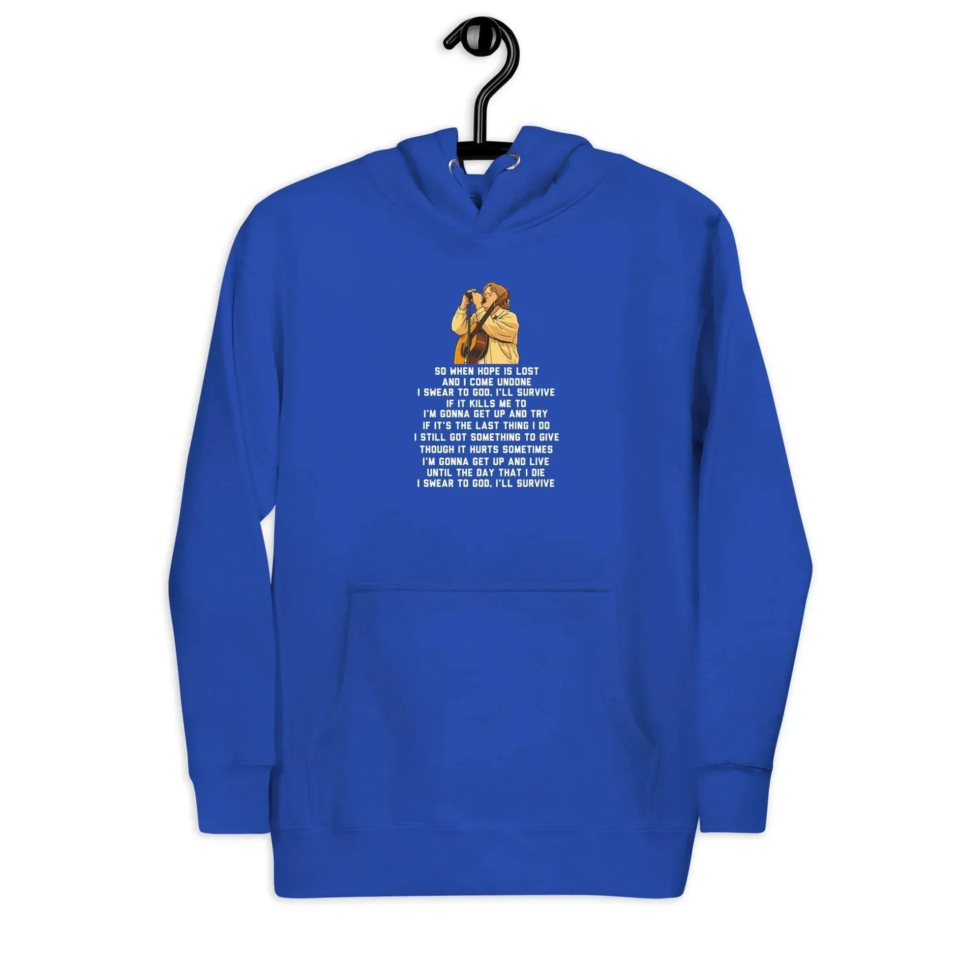 Lewis Capaldi Unisex Hoodie - "Survive" Lyrics Graphic Cotton Blend alcyone213k