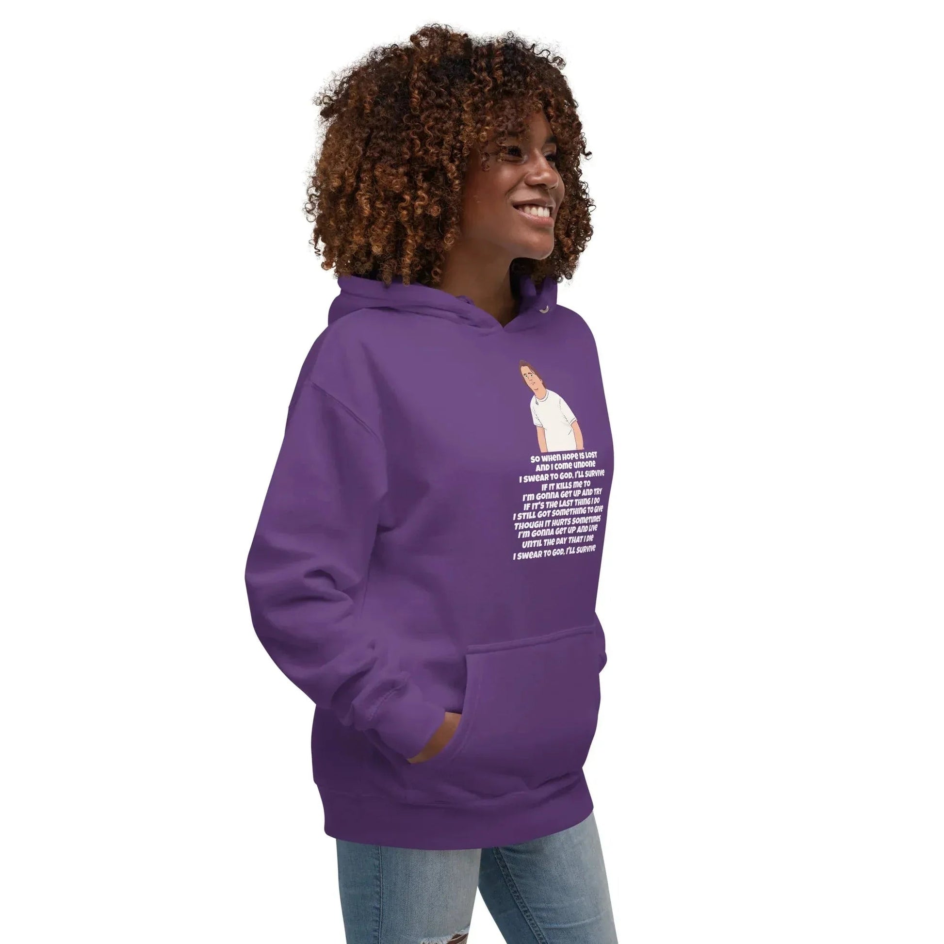 Lewis Capaldi Unisex Hoodie - Survive Lyrics Inspired alcyone213k