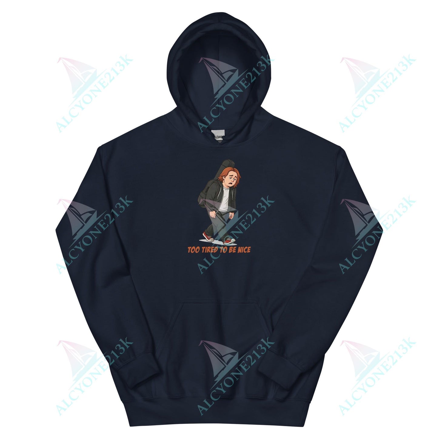 Lewis Capaldi Unisex Hoodie - To Tired To Be Nice - Funny Quotes alcyone213k