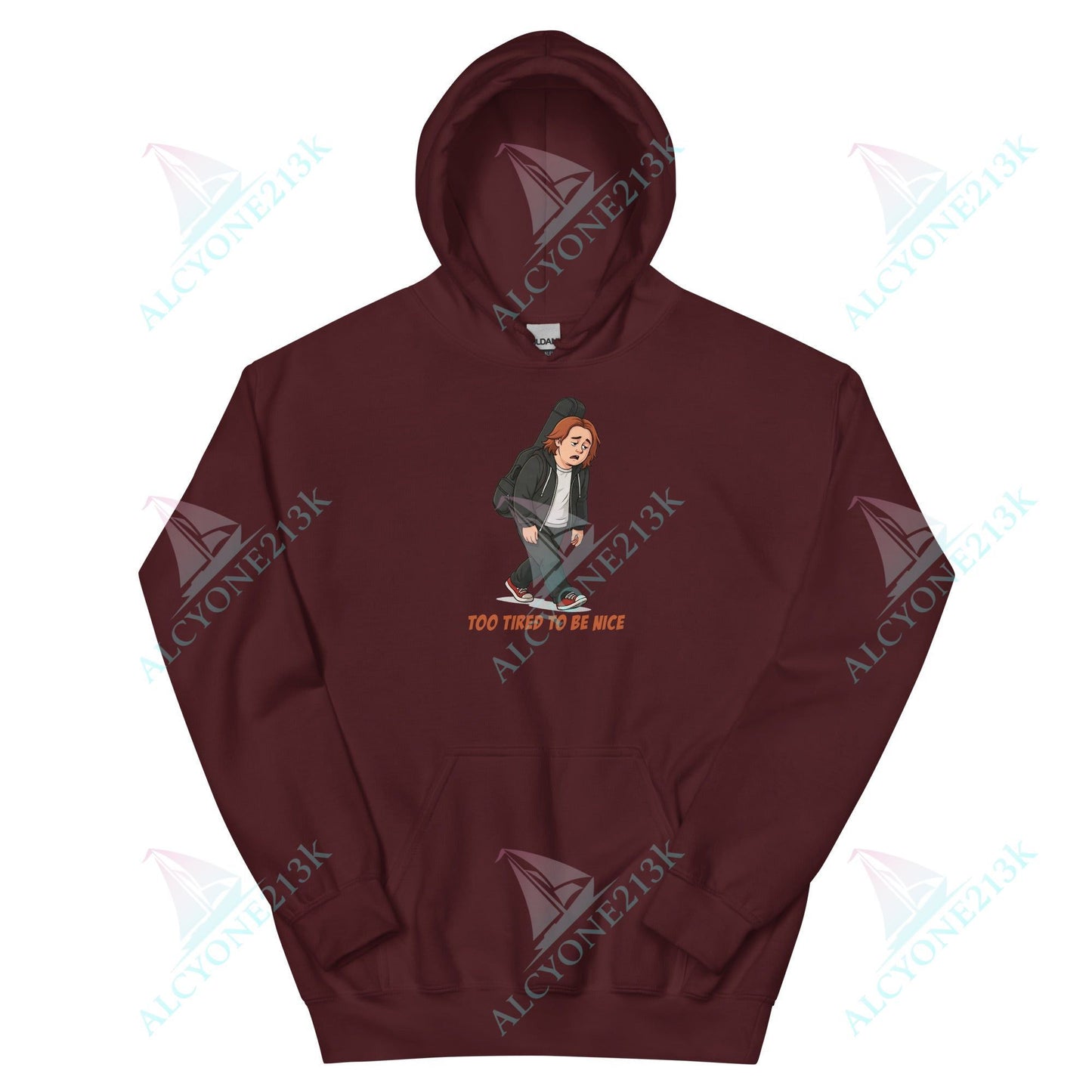 Lewis Capaldi Unisex Hoodie - To Tired To Be Nice - Funny Quotes alcyone213k