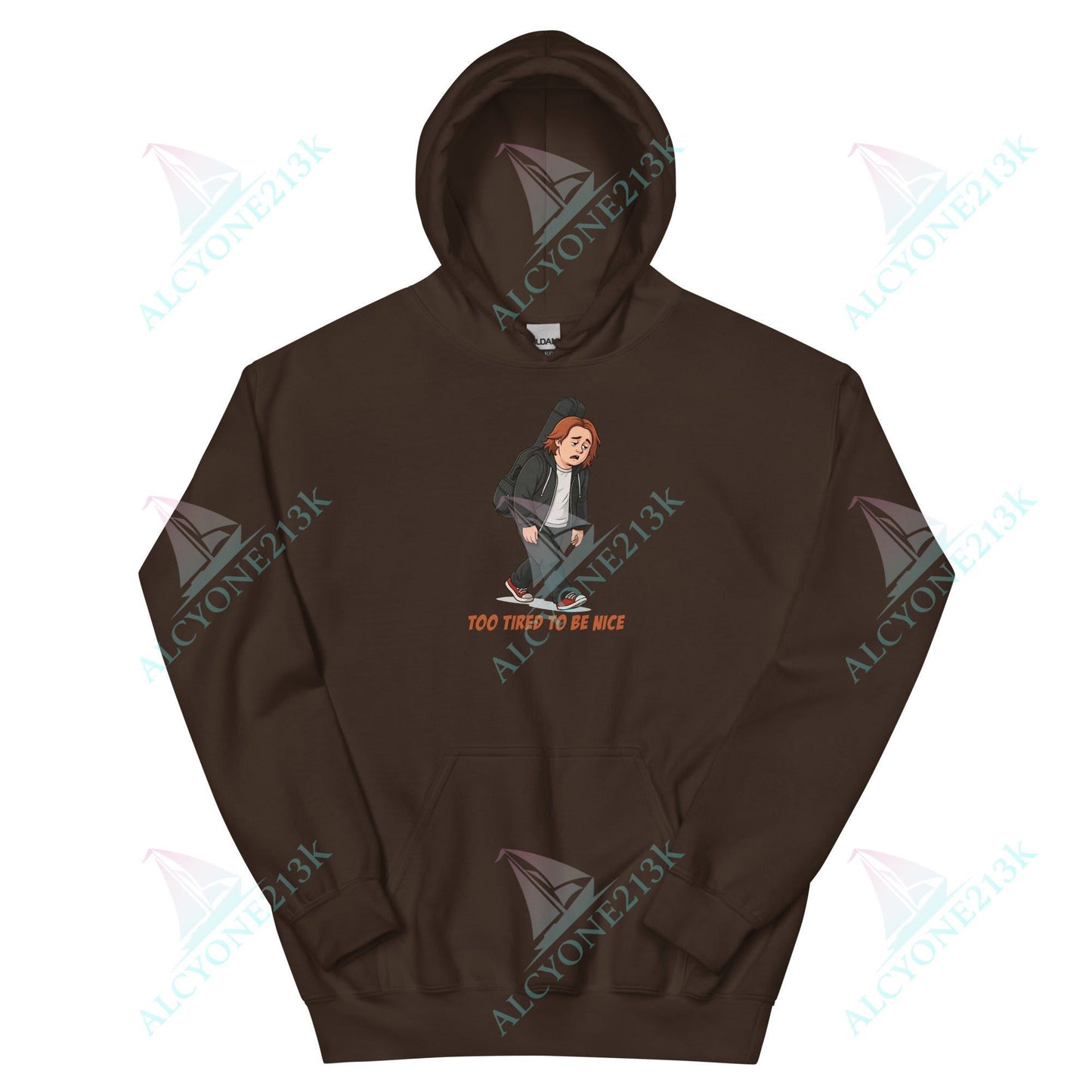 Lewis Capaldi Unisex Hoodie - To Tired To Be Nice - Funny Quotes alcyone213k