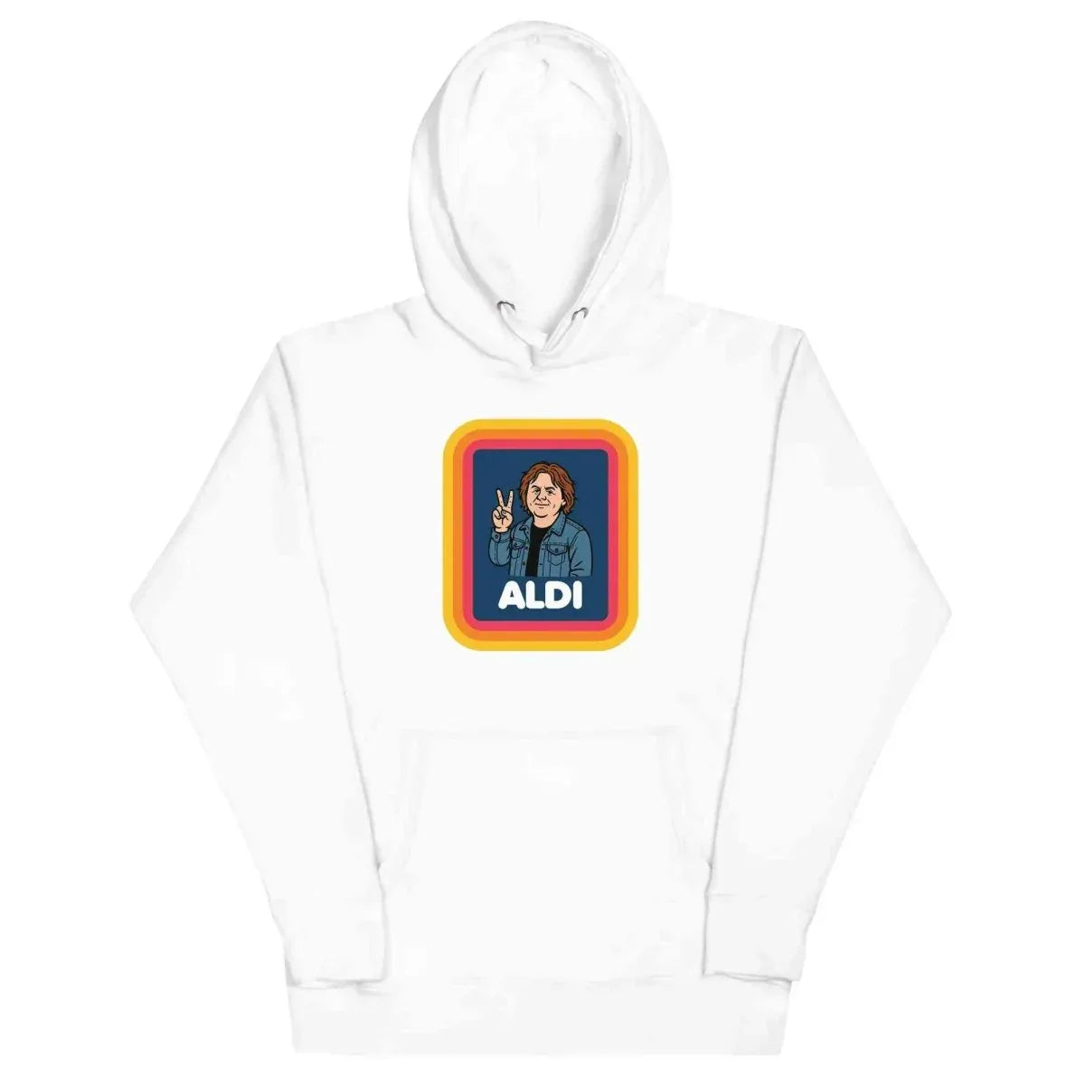 Lewis Capaldi Unisex Music Hoodie | Premium Cotton Blend, Retro Graphic, Kangaroo Pocket - Capaldi on a Aldi alcyone213k