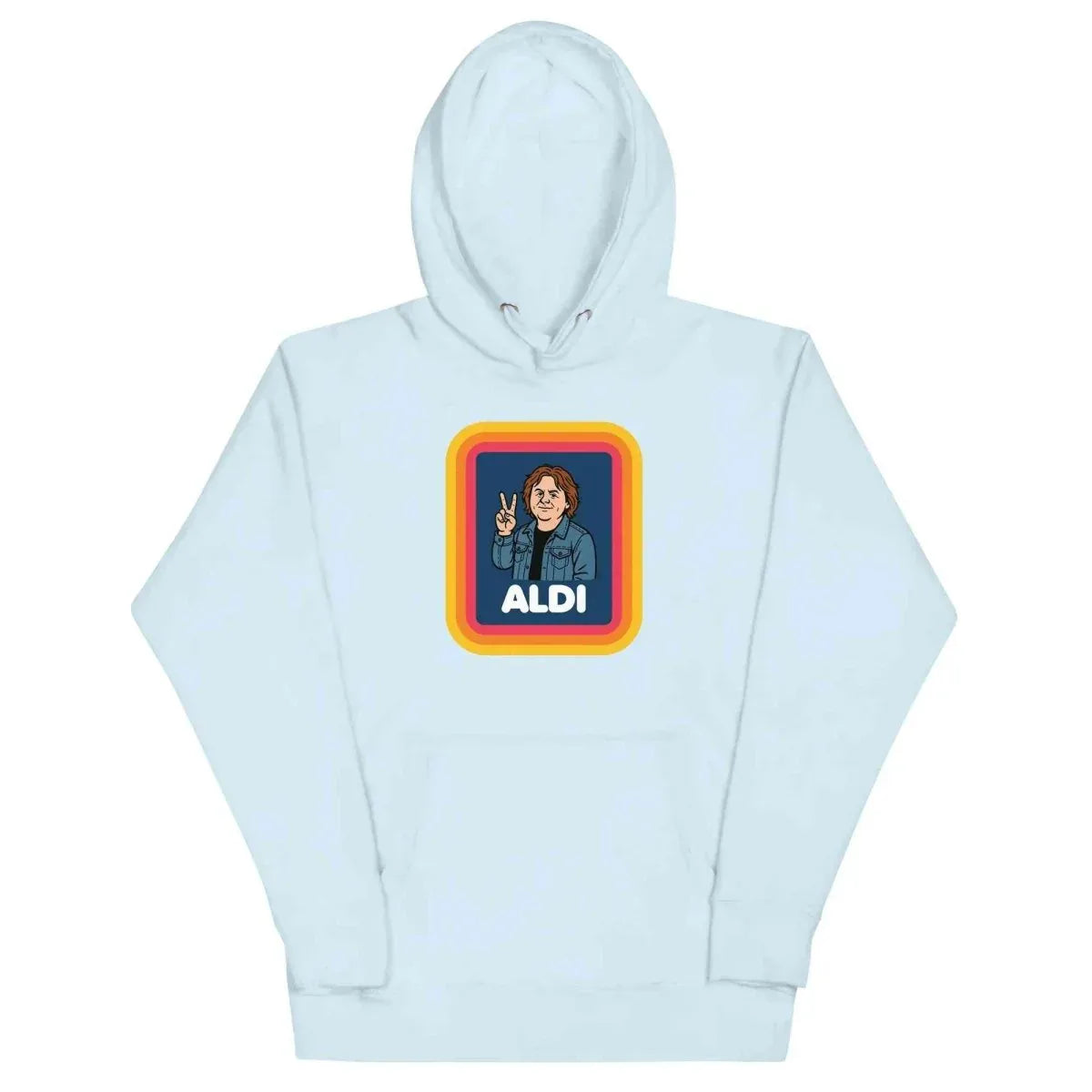 Lewis Capaldi Unisex Music Hoodie | Premium Cotton Blend, Retro Graphic, Kangaroo Pocket - Capaldi on a Aldi alcyone213k