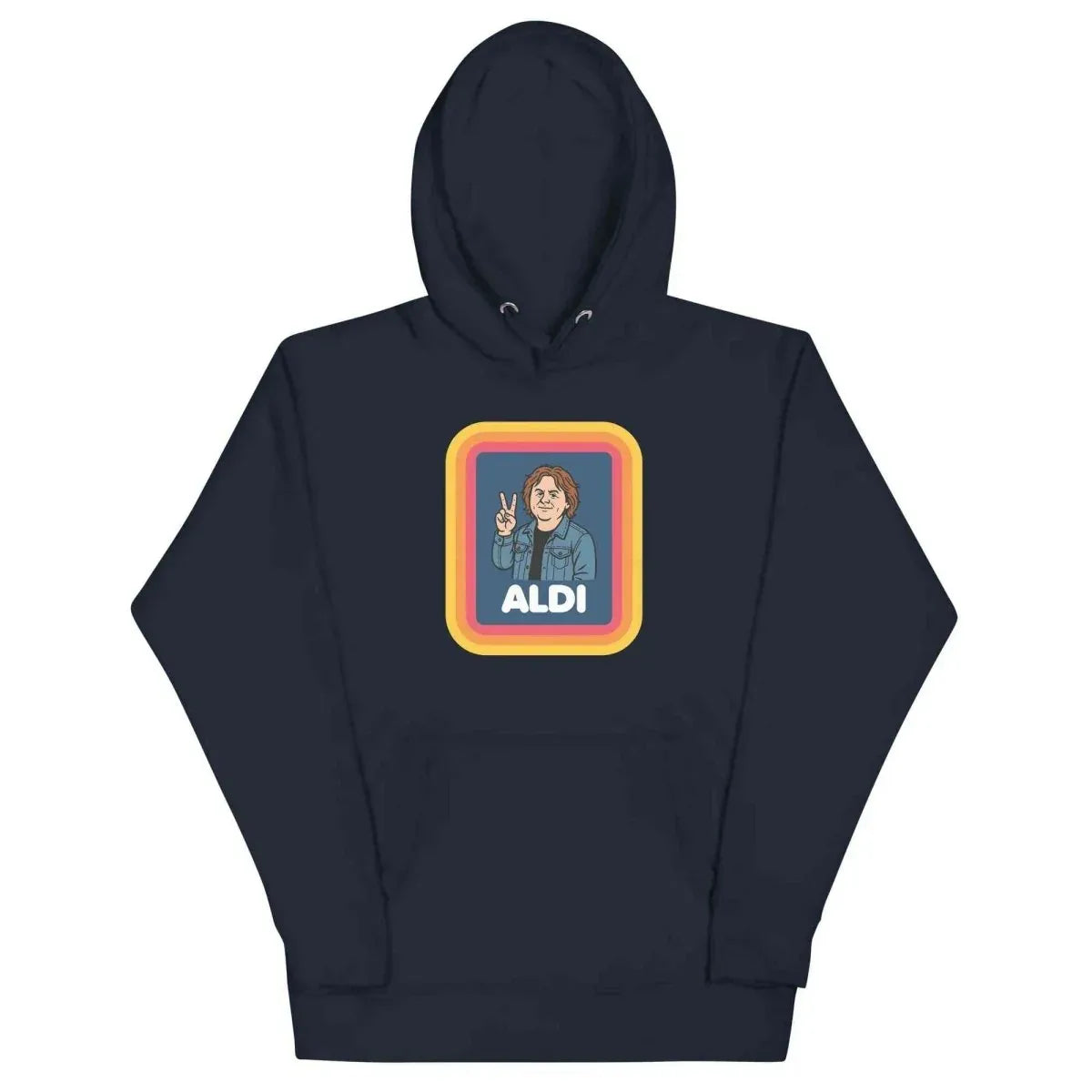 Lewis Capaldi Unisex Music Hoodie | Premium Cotton Blend, Retro Graphic, Kangaroo Pocket - Capaldi on a Aldi alcyone213k