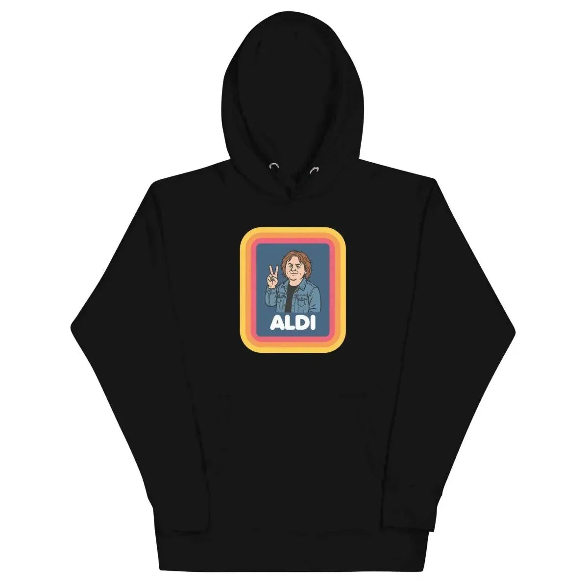 Lewis Capaldi Unisex Music Hoodie | Premium Cotton Blend, Retro Graphic, Kangaroo Pocket - Capaldi on a Aldi alcyone213k