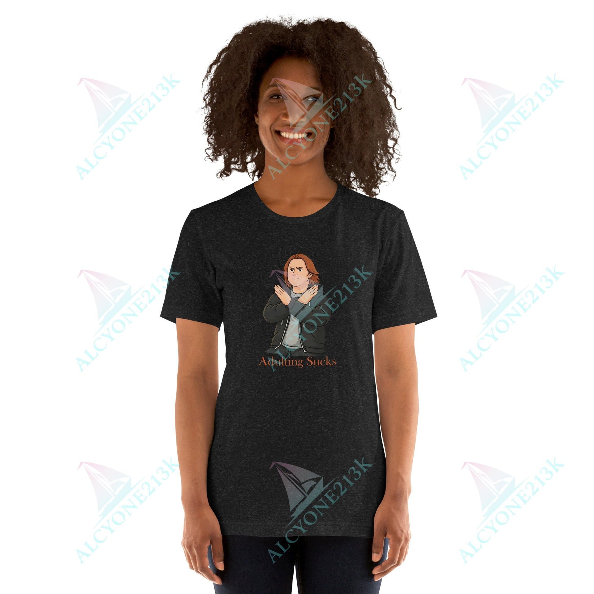 Lewis Capaldi Unisex T-Shirt - Adulting Sucks - Funny Quotes alcyone213k