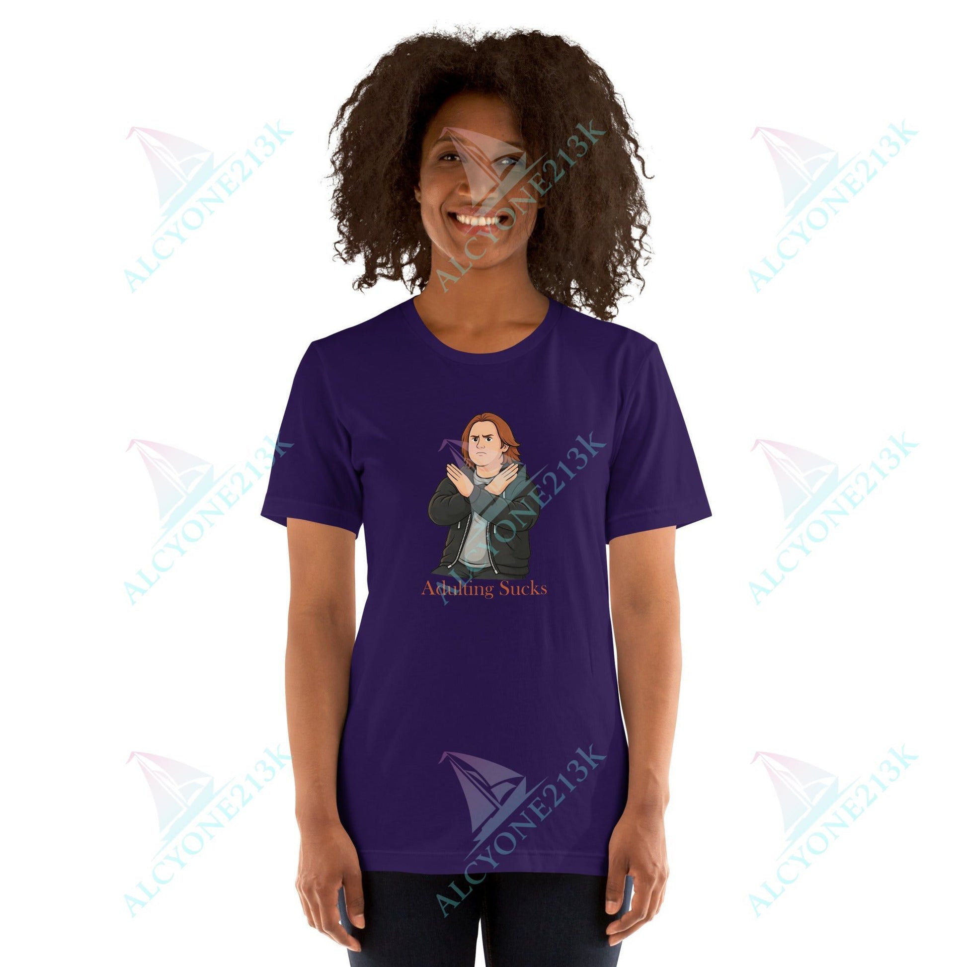 Lewis Capaldi Unisex T-Shirt - Adulting Sucks - Funny Quotes alcyone213k