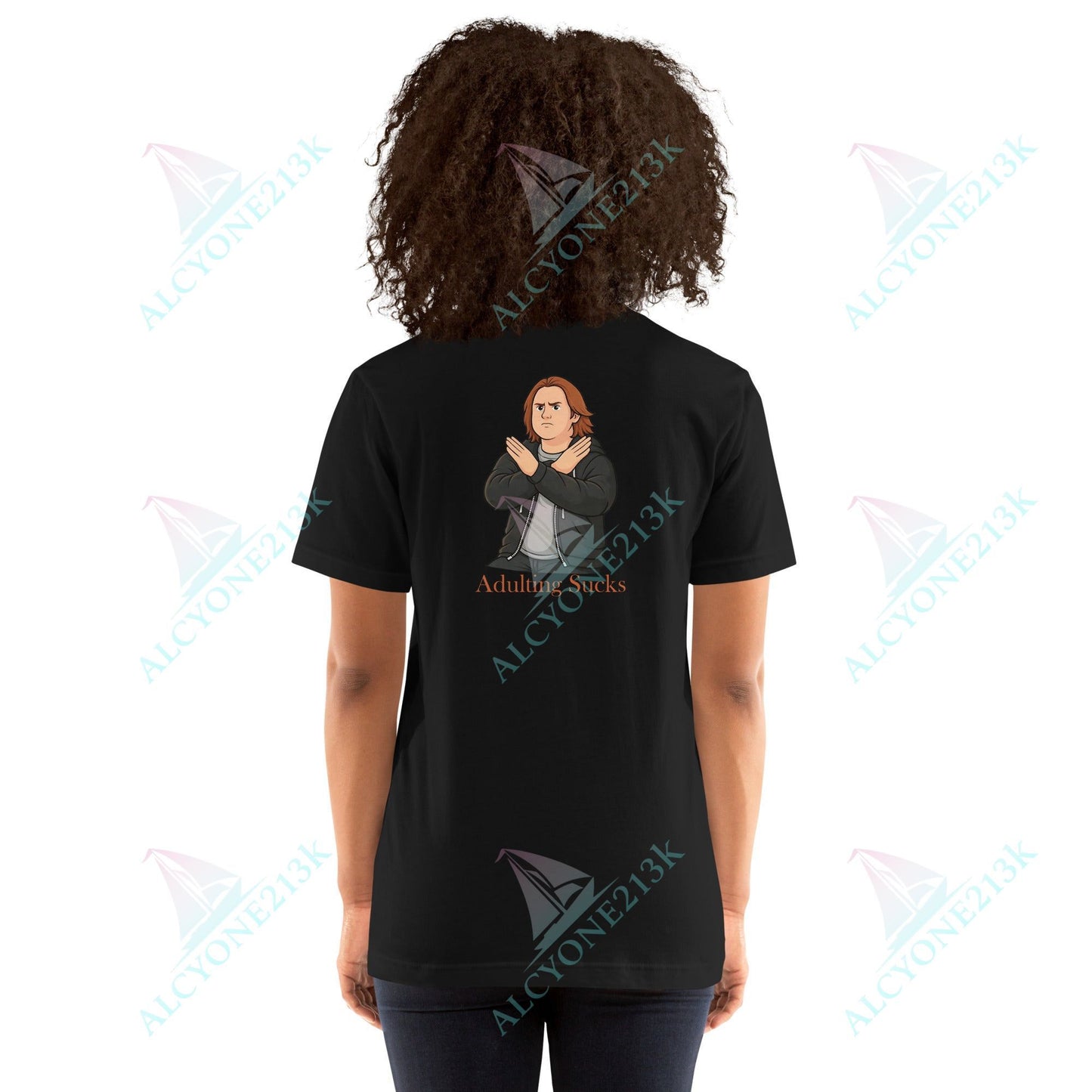 Lewis Capaldi Unisex T-Shirt - Adulting Sucks - Funny Quotes alcyone213k