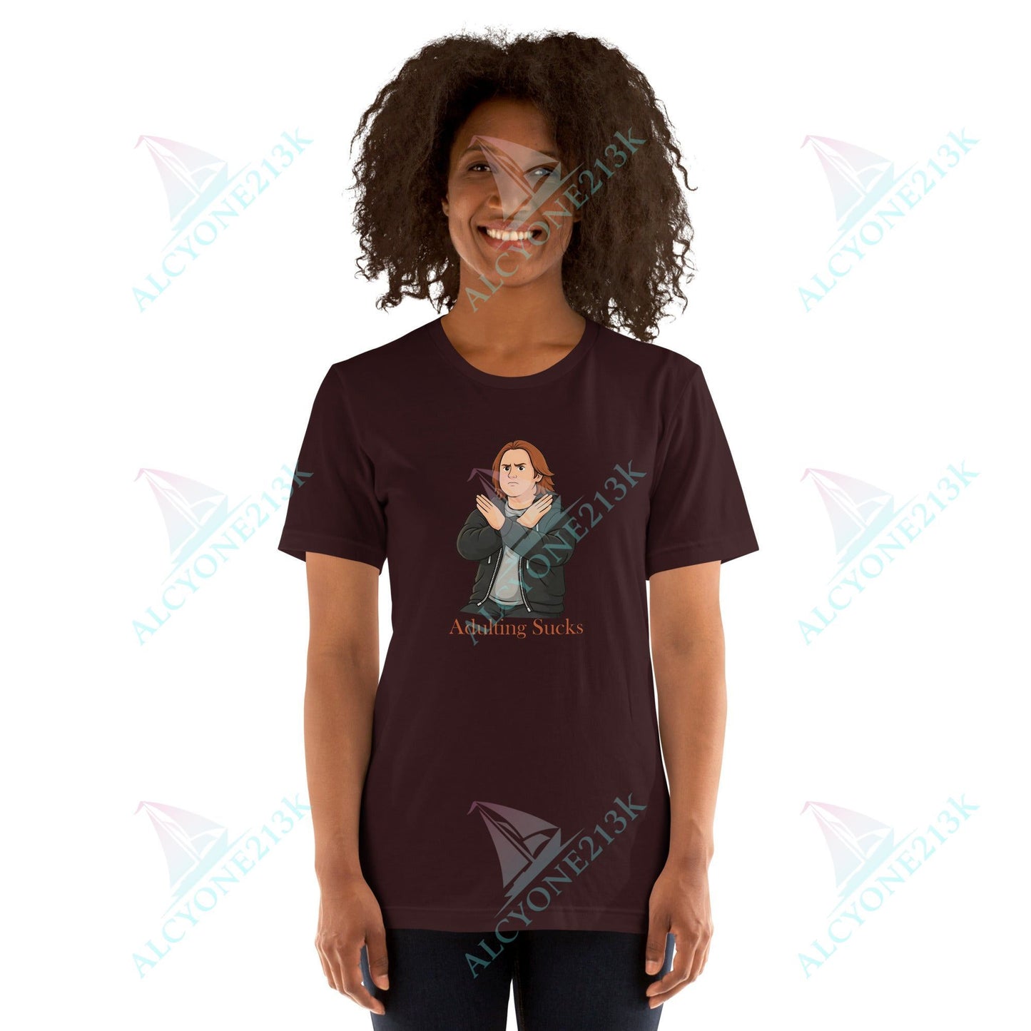 Lewis Capaldi Unisex T-Shirt - Adulting Sucks - Funny Quotes alcyone213k