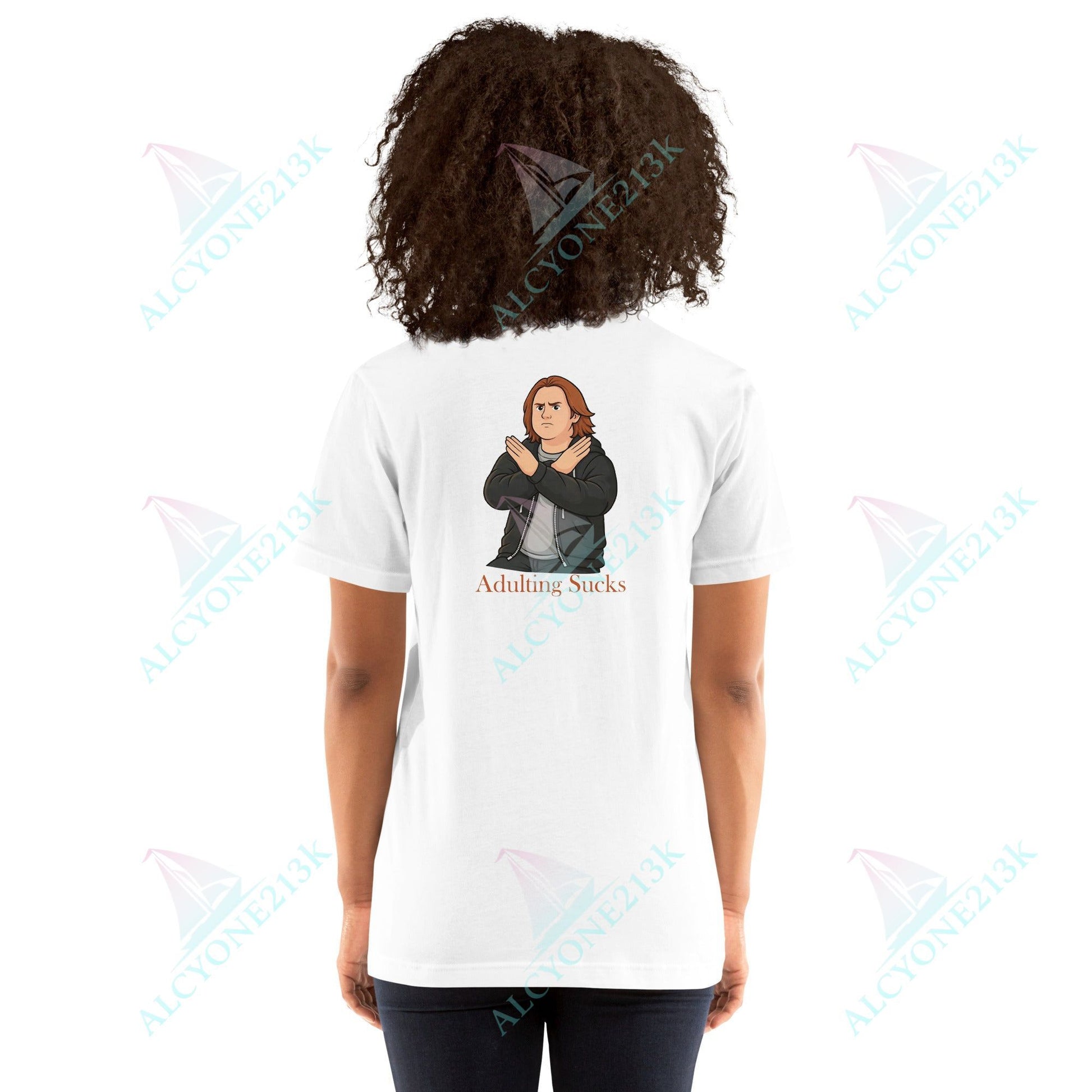 Lewis Capaldi Unisex T-Shirt - Adulting Sucks - Funny Quotes alcyone213k