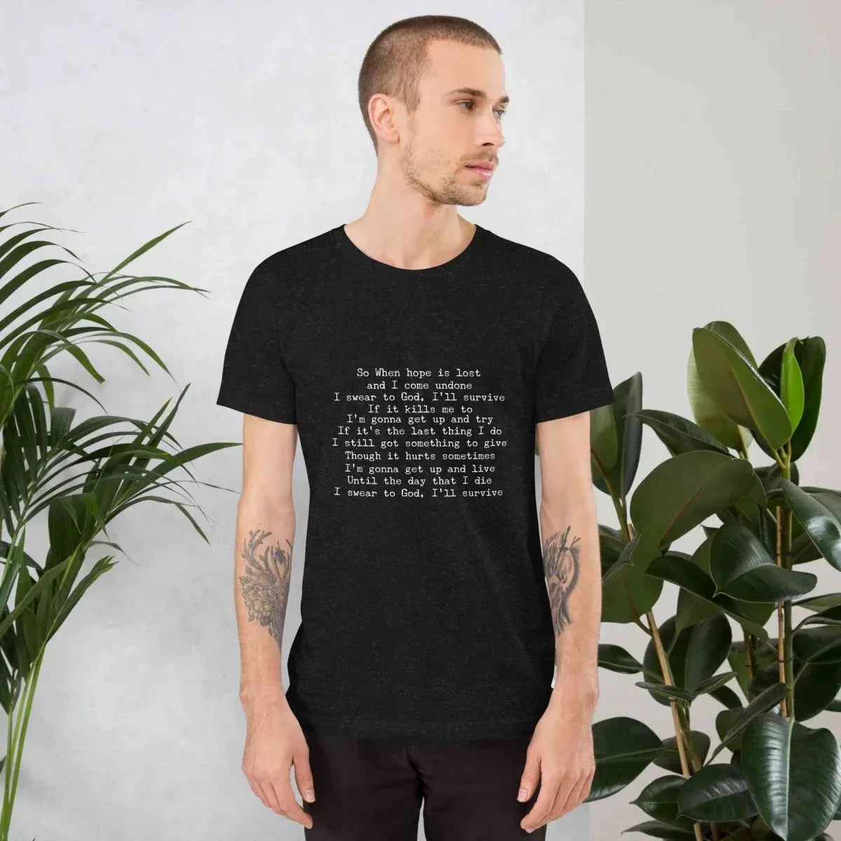 Lewis Capaldi Unisex T-Shirt | Black Cotton Fan Tee alcyone213k