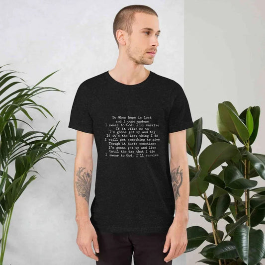 Lewis Capaldi Unisex T-Shirt | Black Cotton Fan Tee alcyone213k