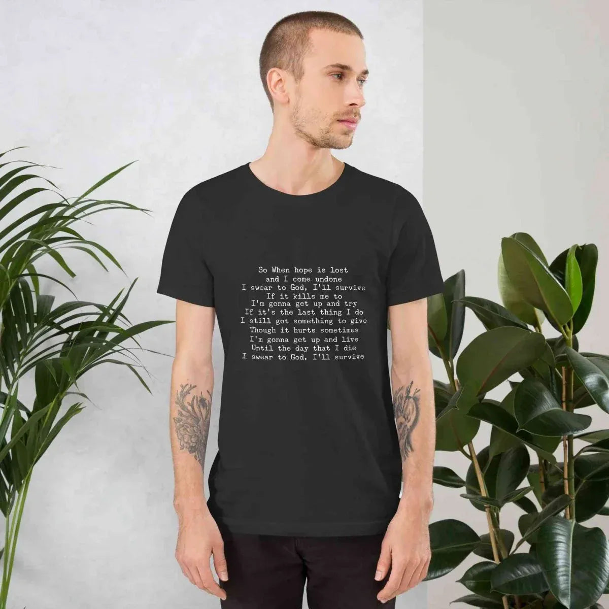 Lewis Capaldi Unisex T-Shirt | Black Cotton Fan Tee alcyone213k