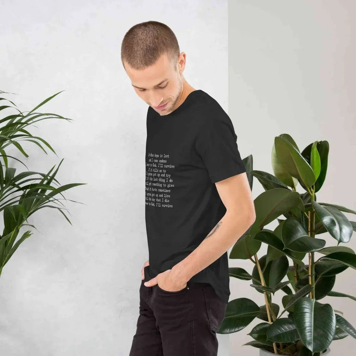 Lewis Capaldi Unisex T-Shirt | Black Cotton Fan Tee alcyone213k