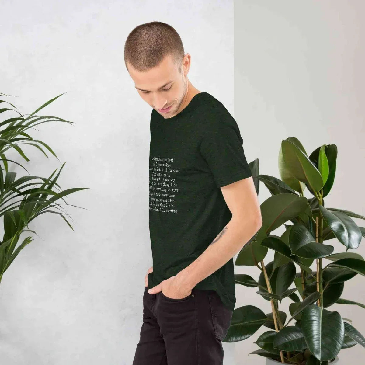 Lewis Capaldi Unisex T-Shirt | Black Cotton Fan Tee alcyone213k