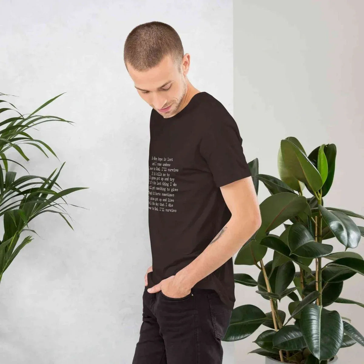 Lewis Capaldi Unisex T-Shirt | Black Cotton Fan Tee alcyone213k