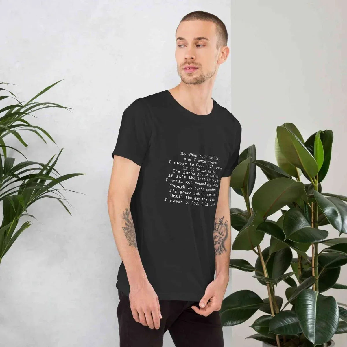 Lewis Capaldi Unisex T-Shirt | Black Cotton Fan Tee alcyone213k