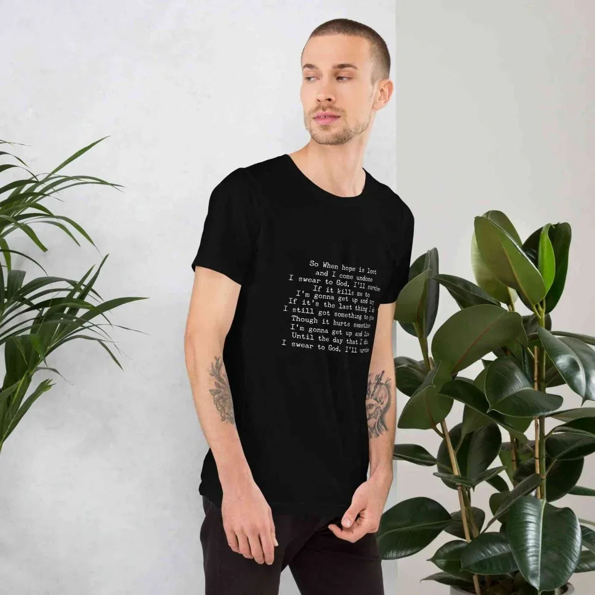 Lewis Capaldi Unisex T-Shirt | Black Cotton Fan Tee alcyone213k