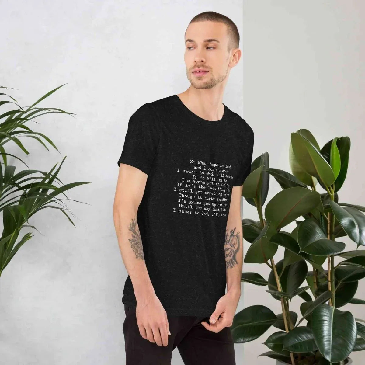 Lewis Capaldi Unisex T-Shirt | Black Cotton Fan Tee alcyone213k