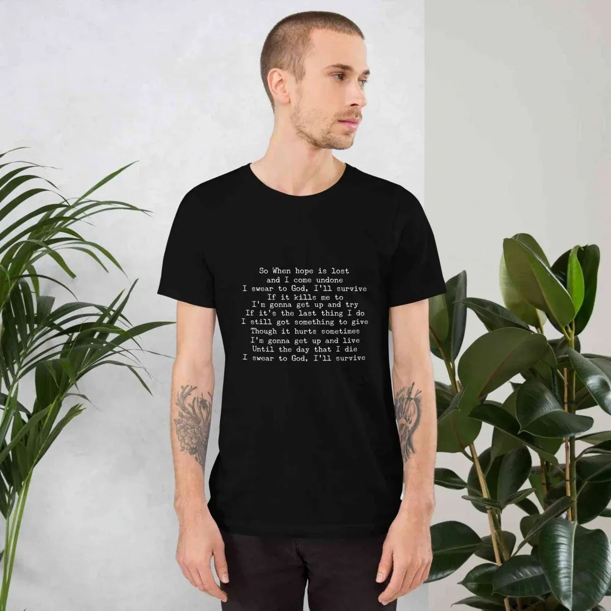 Lewis Capaldi Unisex T-Shirt | Black Cotton Fan Tee alcyone213k