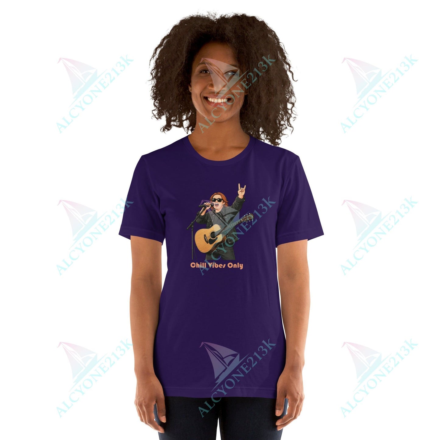 Lewis Capaldi Unisex T-Shirt - Chilled Vibes Only - Funny Quotes alcyone213k