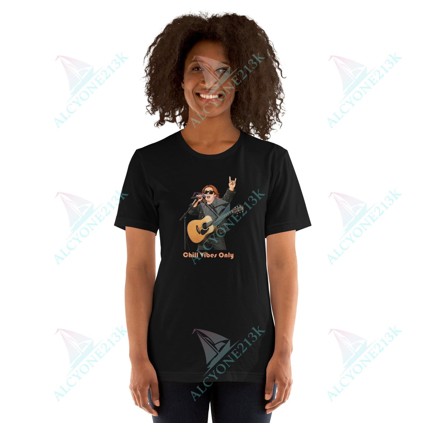 Lewis Capaldi Unisex T-Shirt - Chilled Vibes Only - Funny Quotes alcyone213k