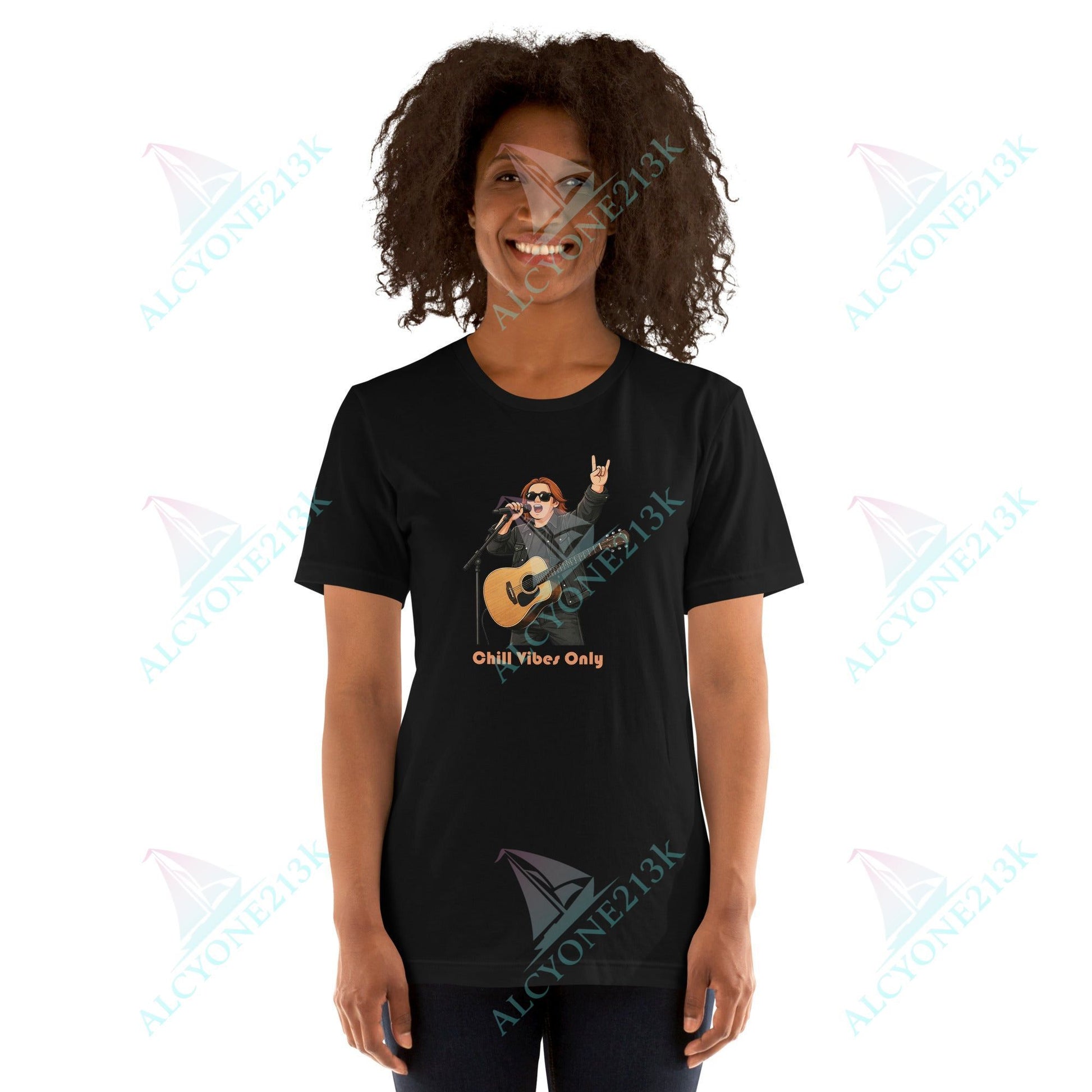 Lewis Capaldi Unisex T-Shirt - Chilled Vibes Only - Funny Quotes alcyone213k