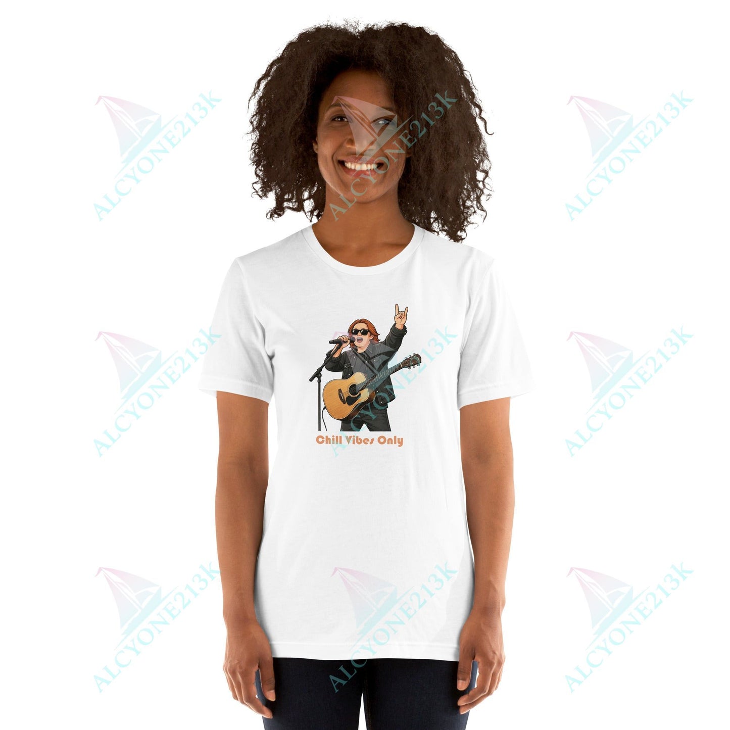 Lewis Capaldi Unisex T-Shirt - Chilled Vibes Only - Funny Quotes alcyone213k