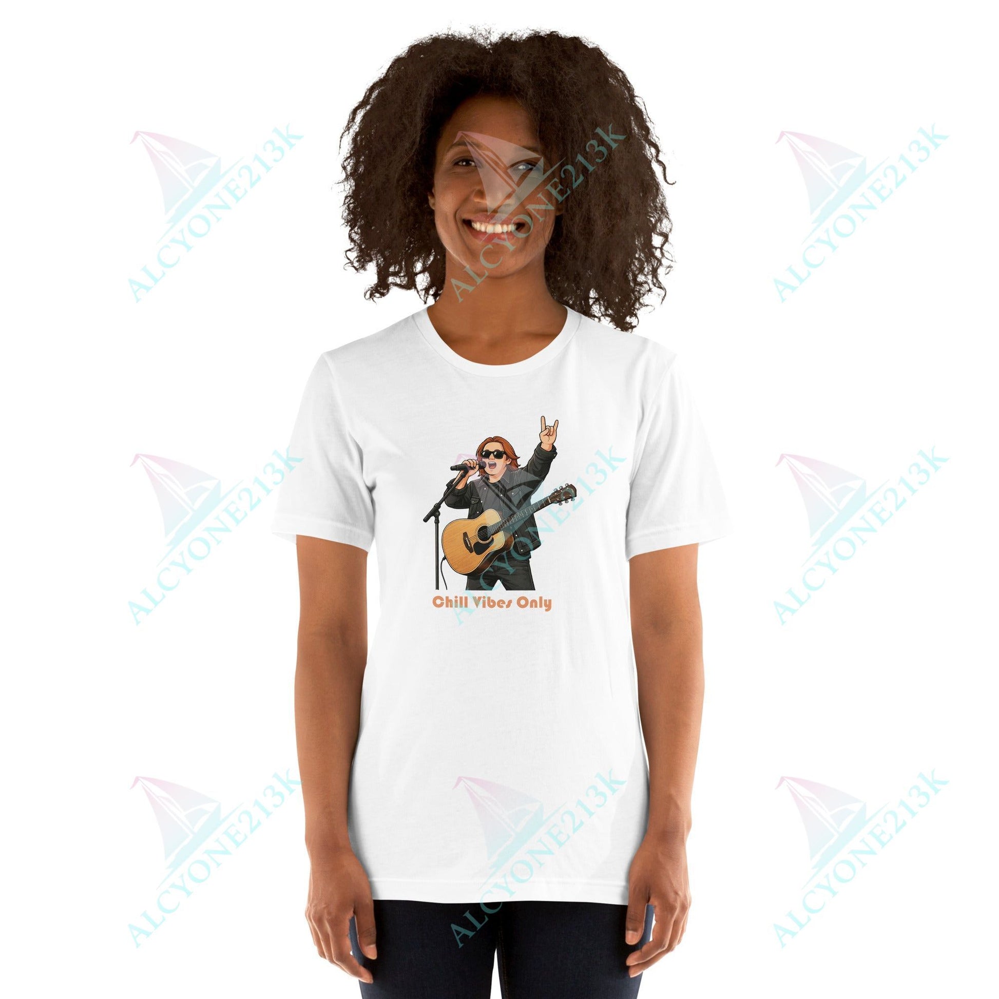Lewis Capaldi Unisex T-Shirt - Chilled Vibes Only - Funny Quotes alcyone213k