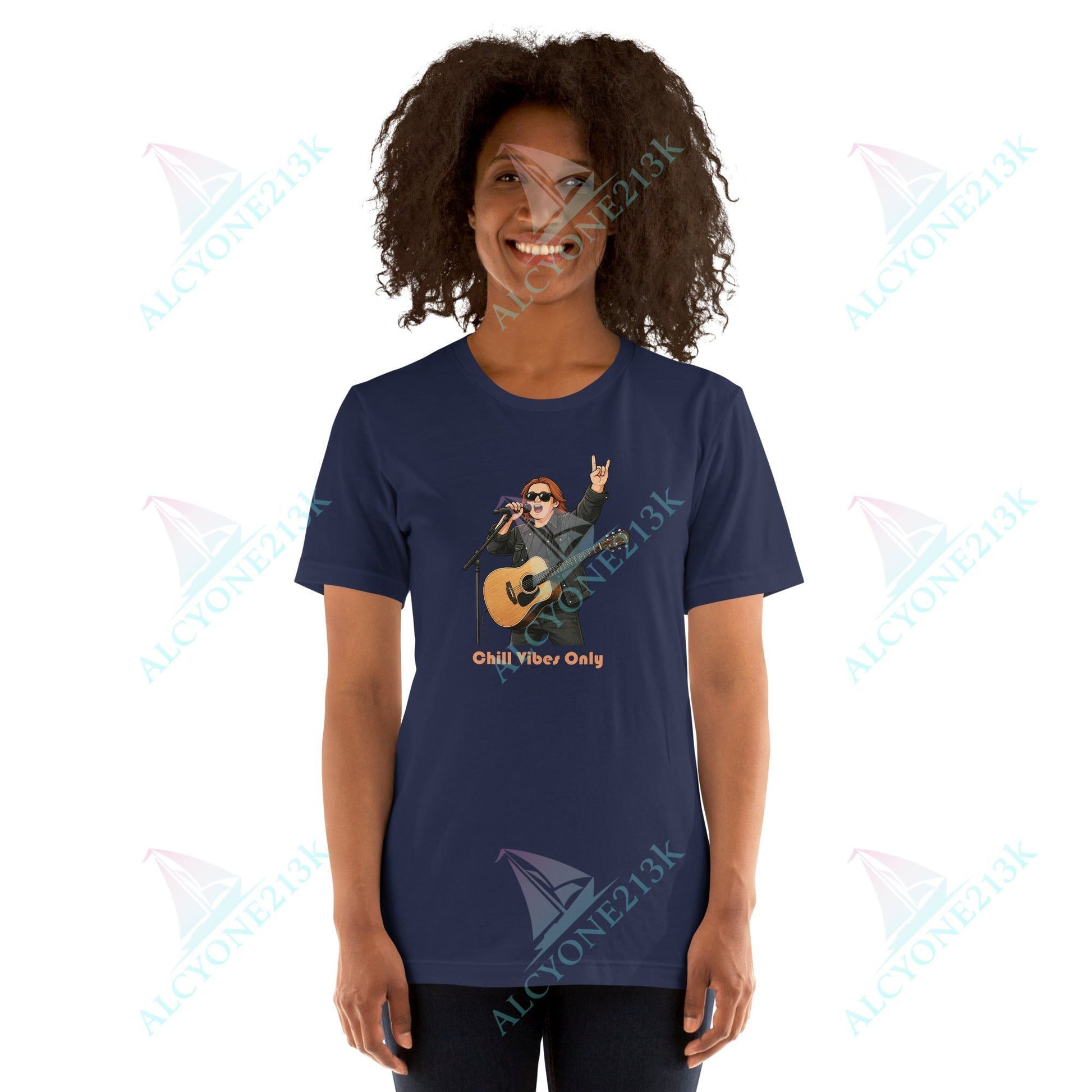Lewis Capaldi Unisex T-Shirt - Chilled Vibes Only - Funny Quotes alcyone213k