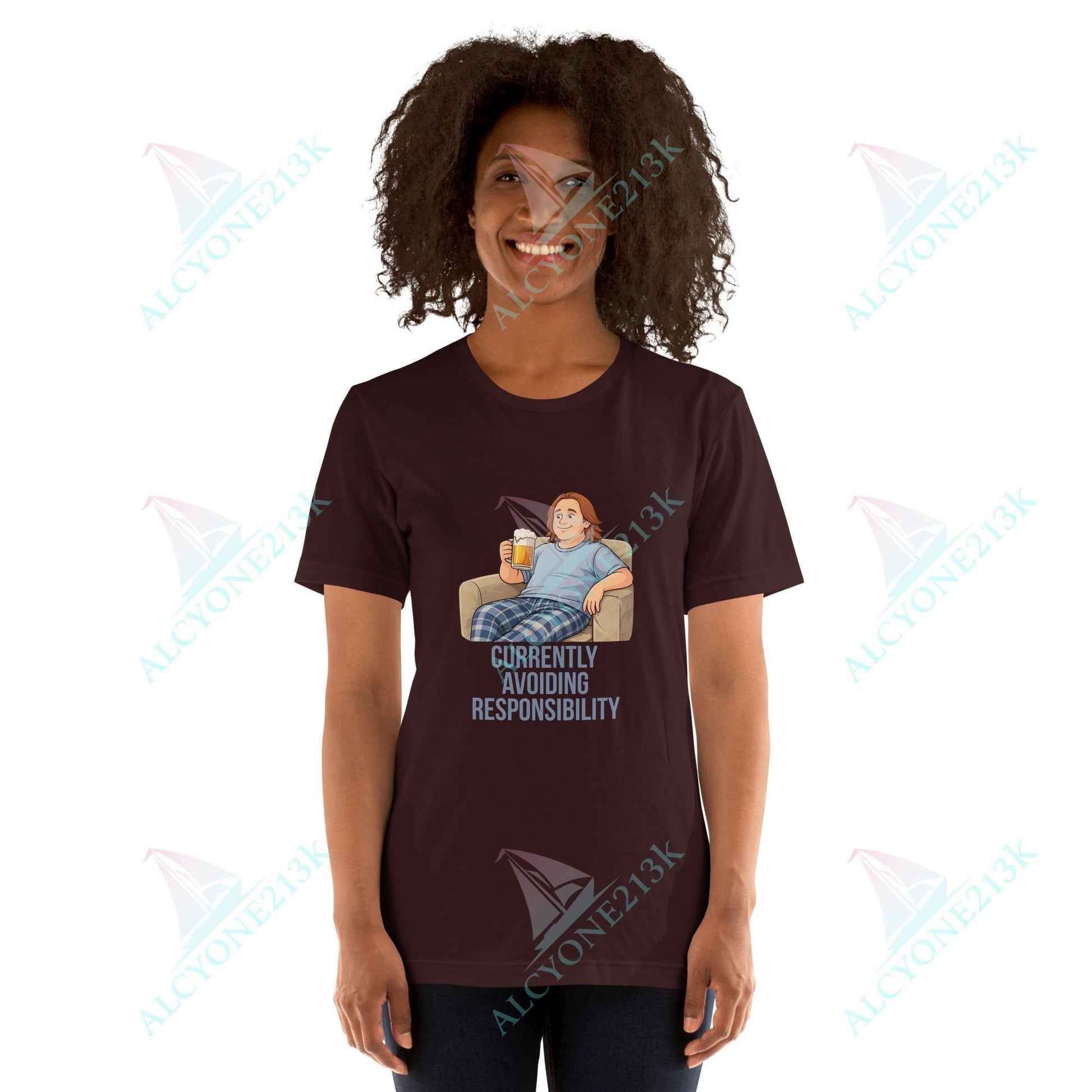 Lewis Capaldi Unisex T-Shirt - Currently Avoiding Responsibility - Funny Quotes alcyone213k